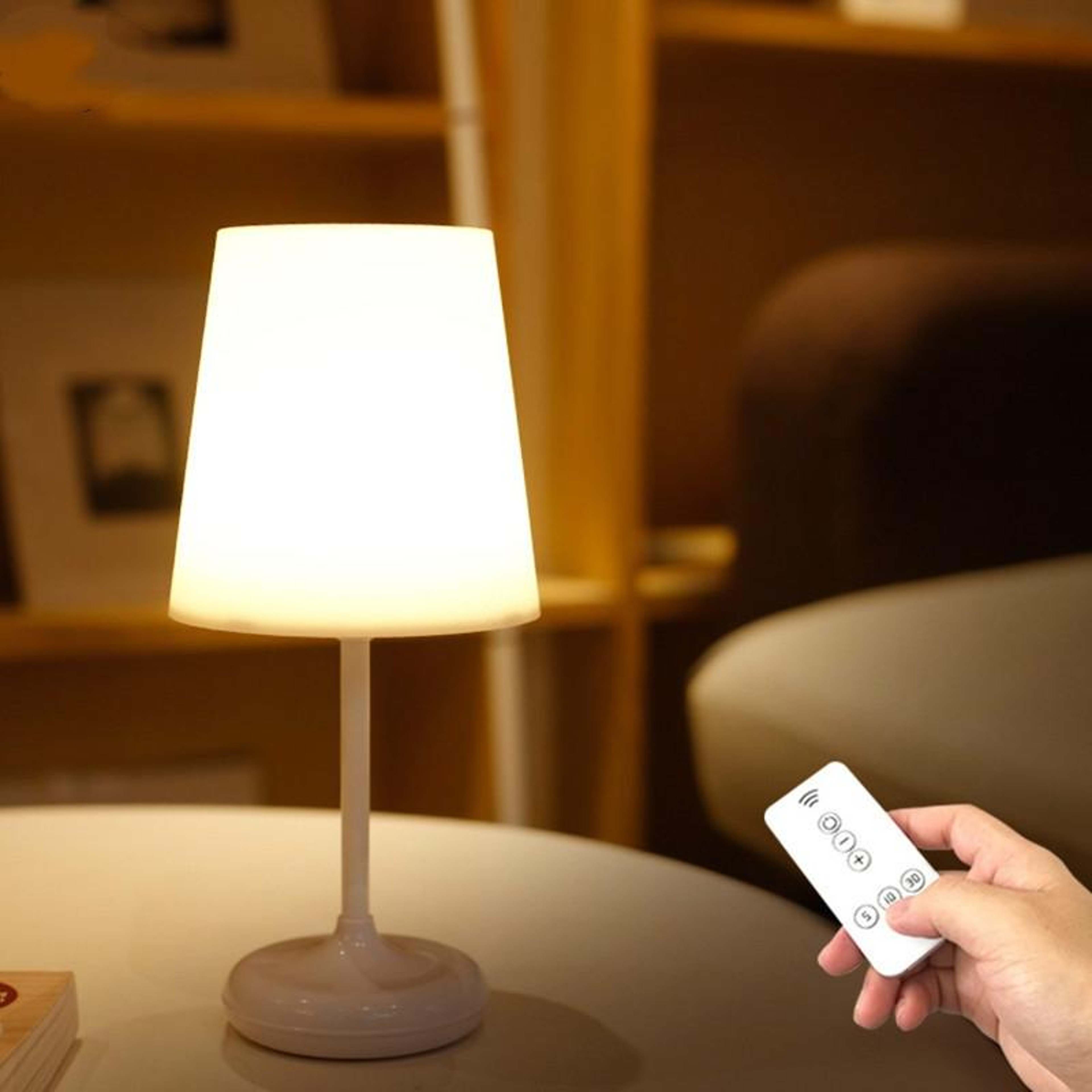 Eye-Care LED Desk Lamp with Touch Dimming, Remote Control and USB Rechargeable Battery – view 1