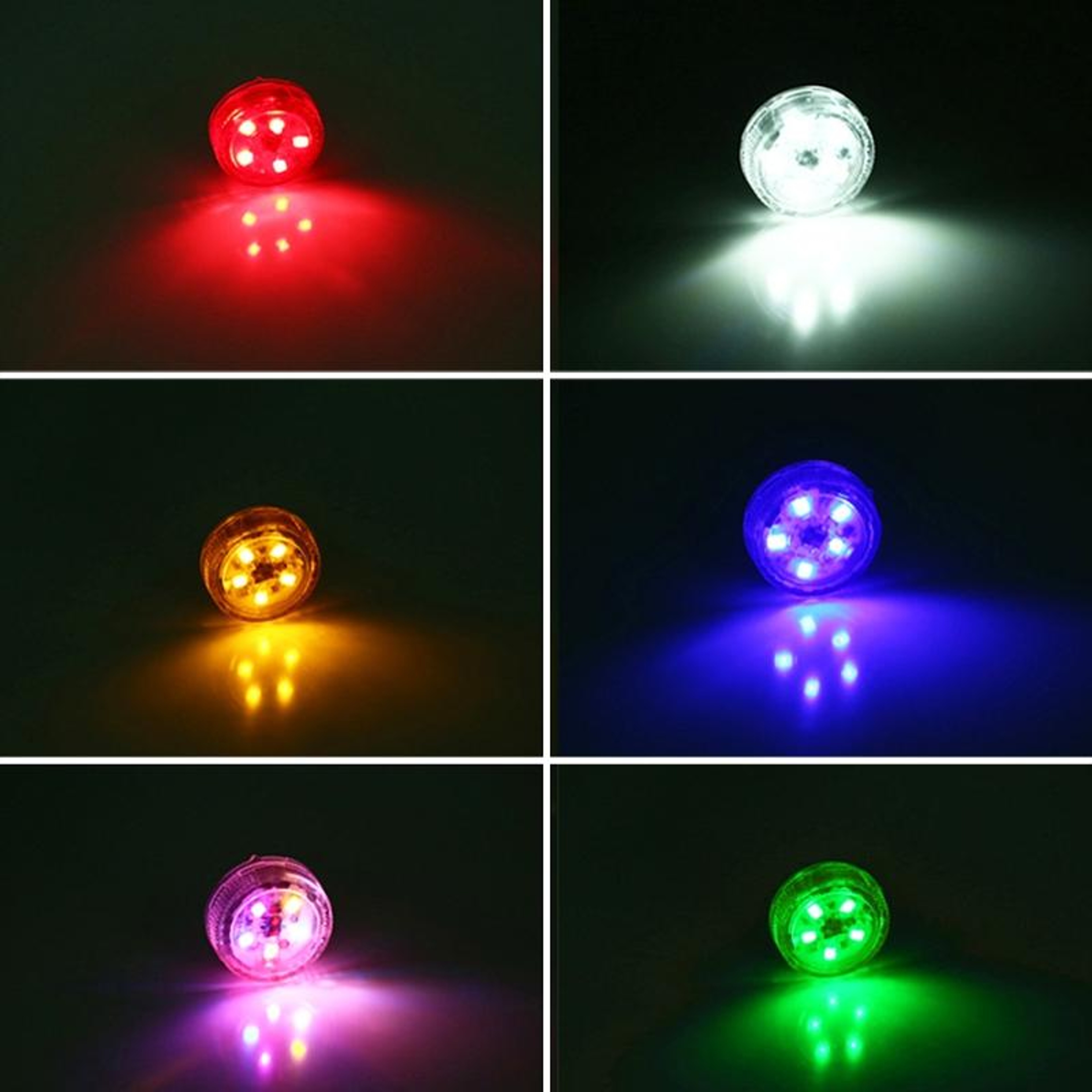 2 PCS Magnetic Car Door Warning Lights With Red Strobe And White Courtesy Light 4