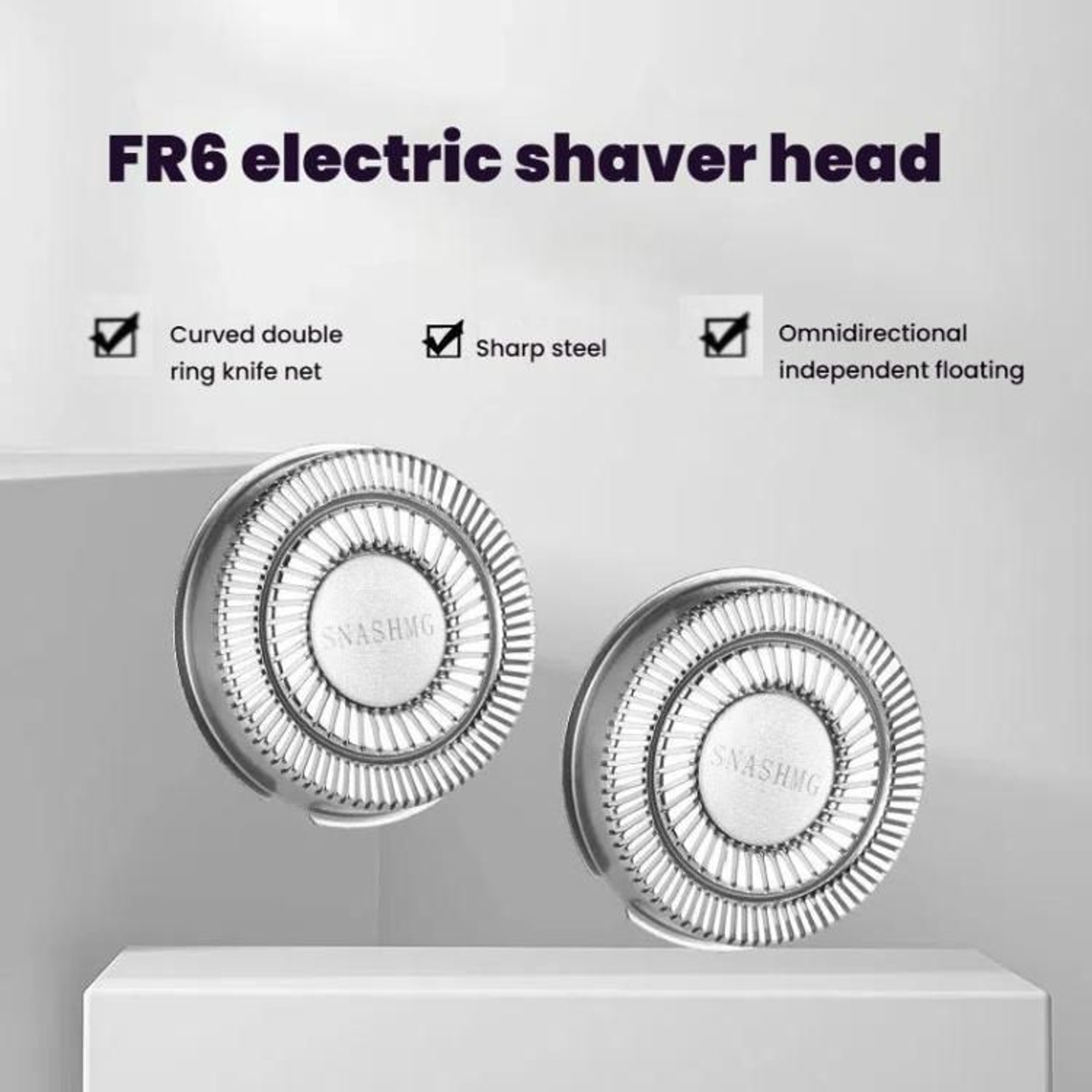 Flyco Replacement Shaver Head And Electric Razor Replacement Blade For FS301FS376 And FR8 4