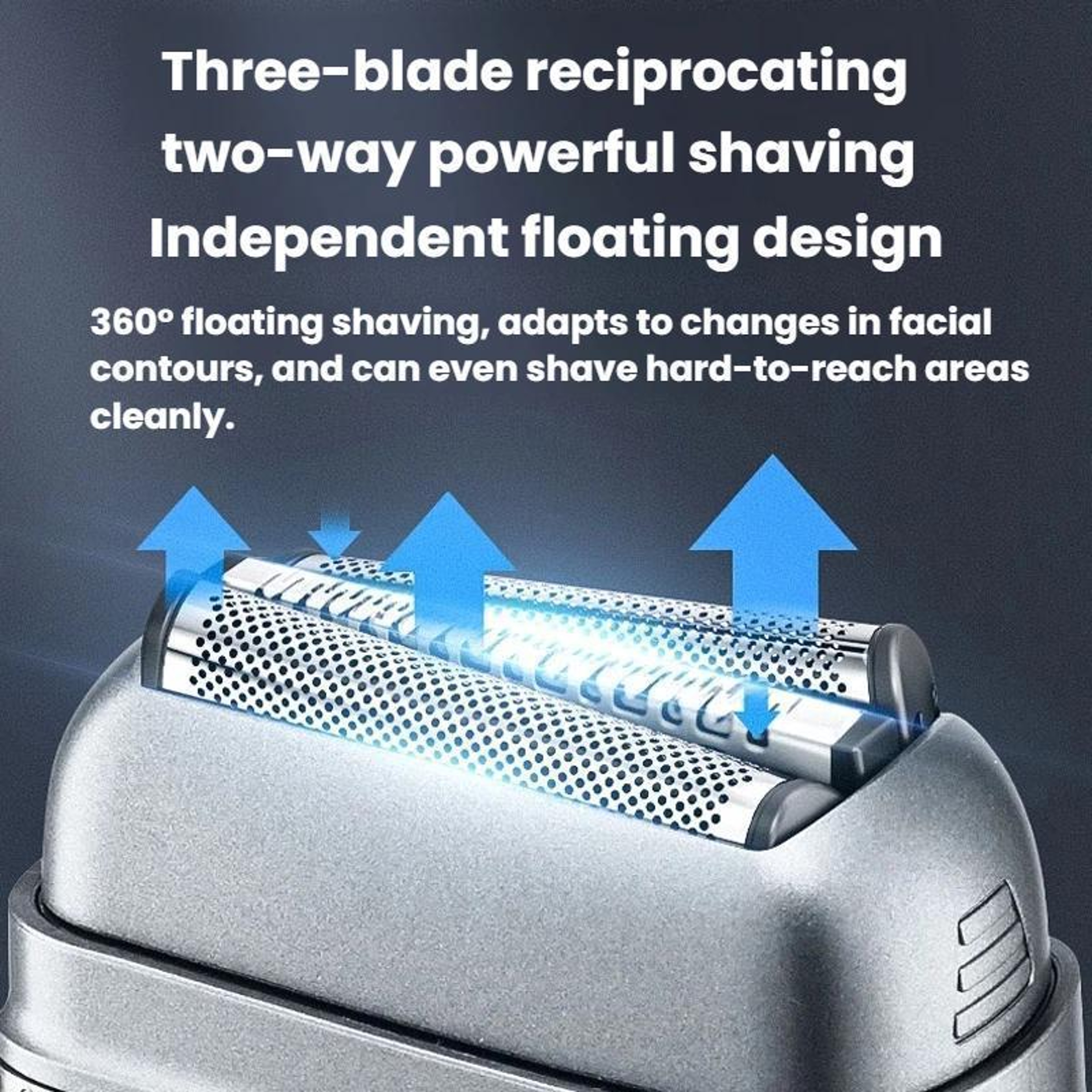 3-Blade Electric Shaver for Men with LCD Display, IPX6 Waterproof Shaver and USB-C Charging – view 6