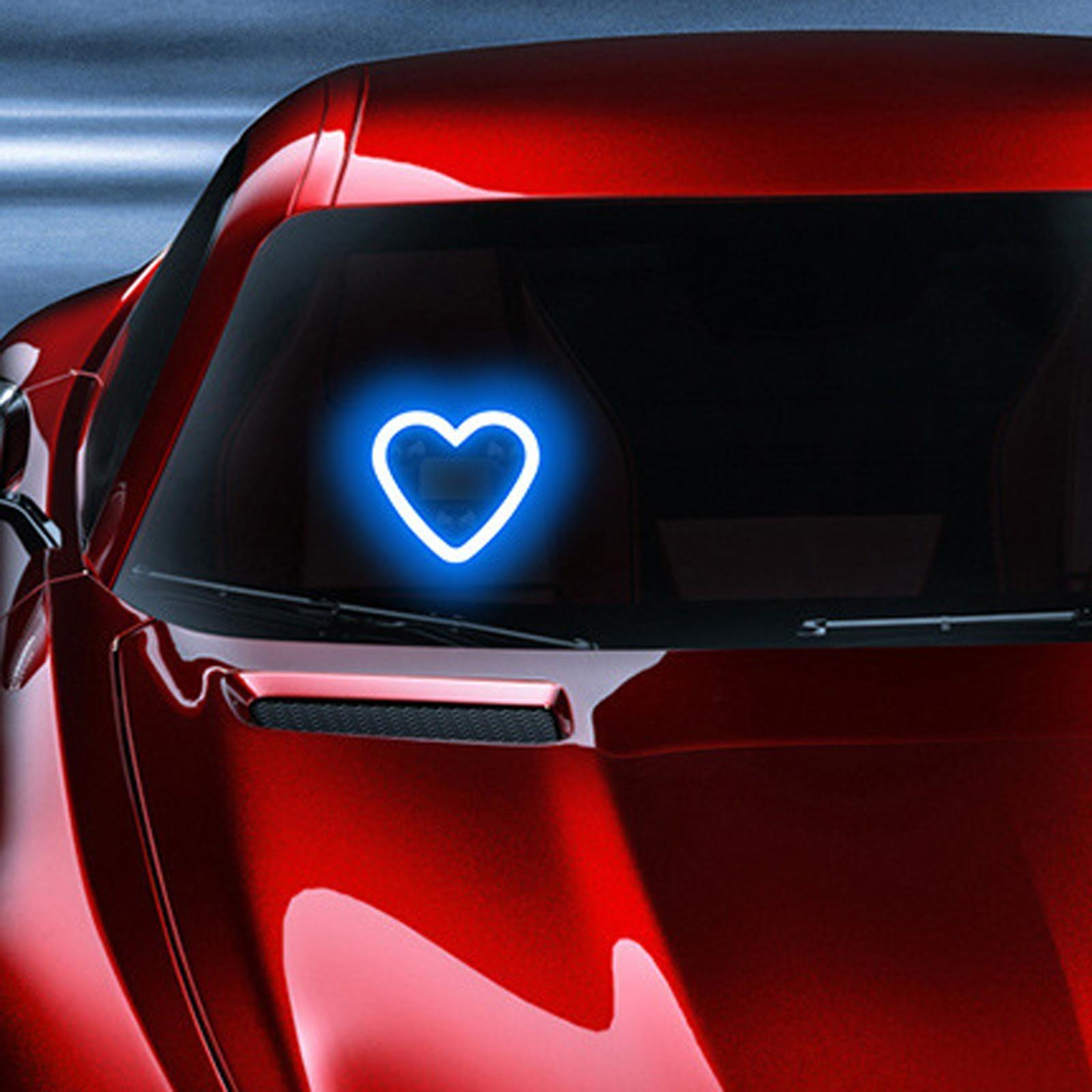 Solar Heart Car Ambient Light with USB-C Charging and 5 LED Glow Modes – view 11