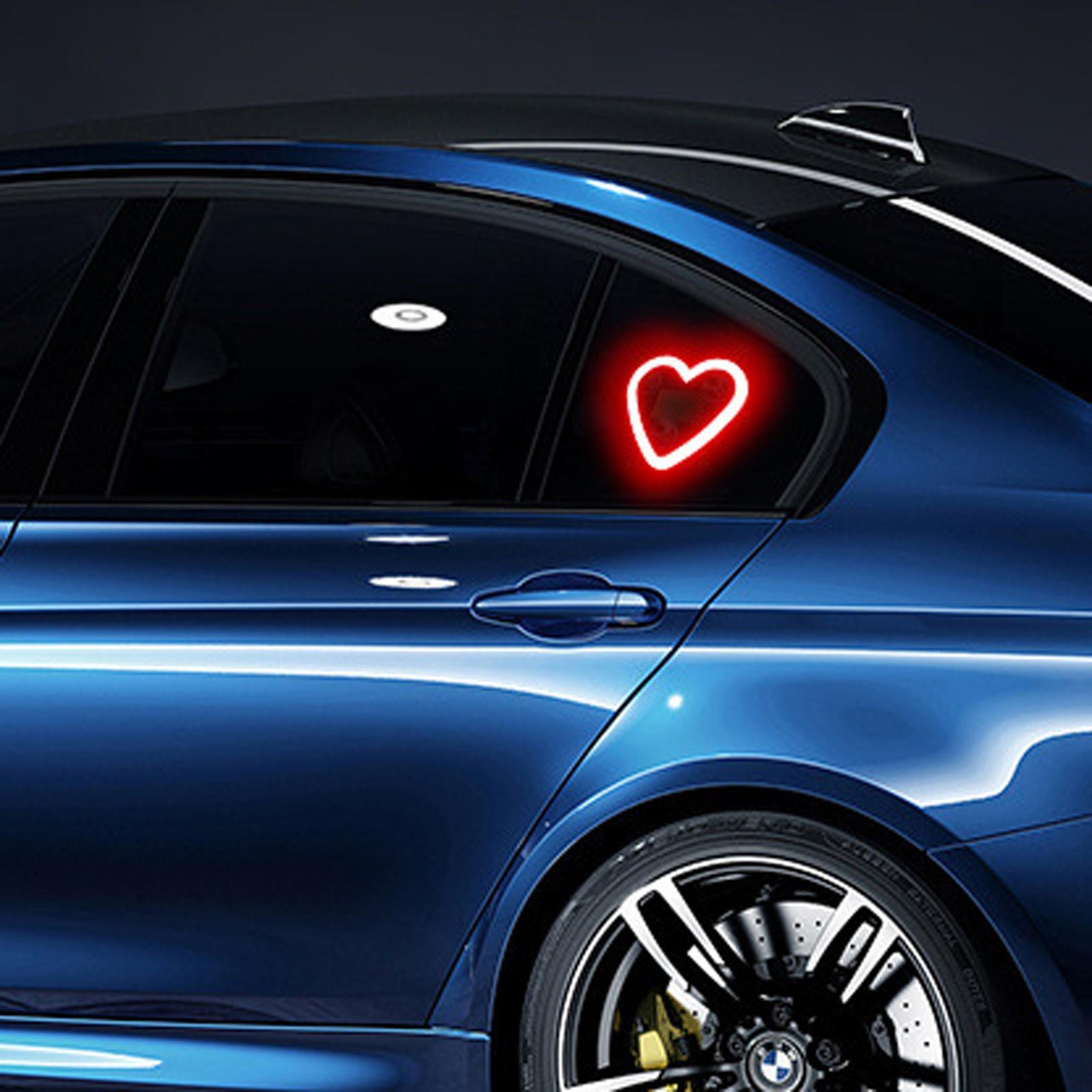 Solar Heart Car Ambient Light with USB-C Charging and 5 LED Glow Modes – view 10