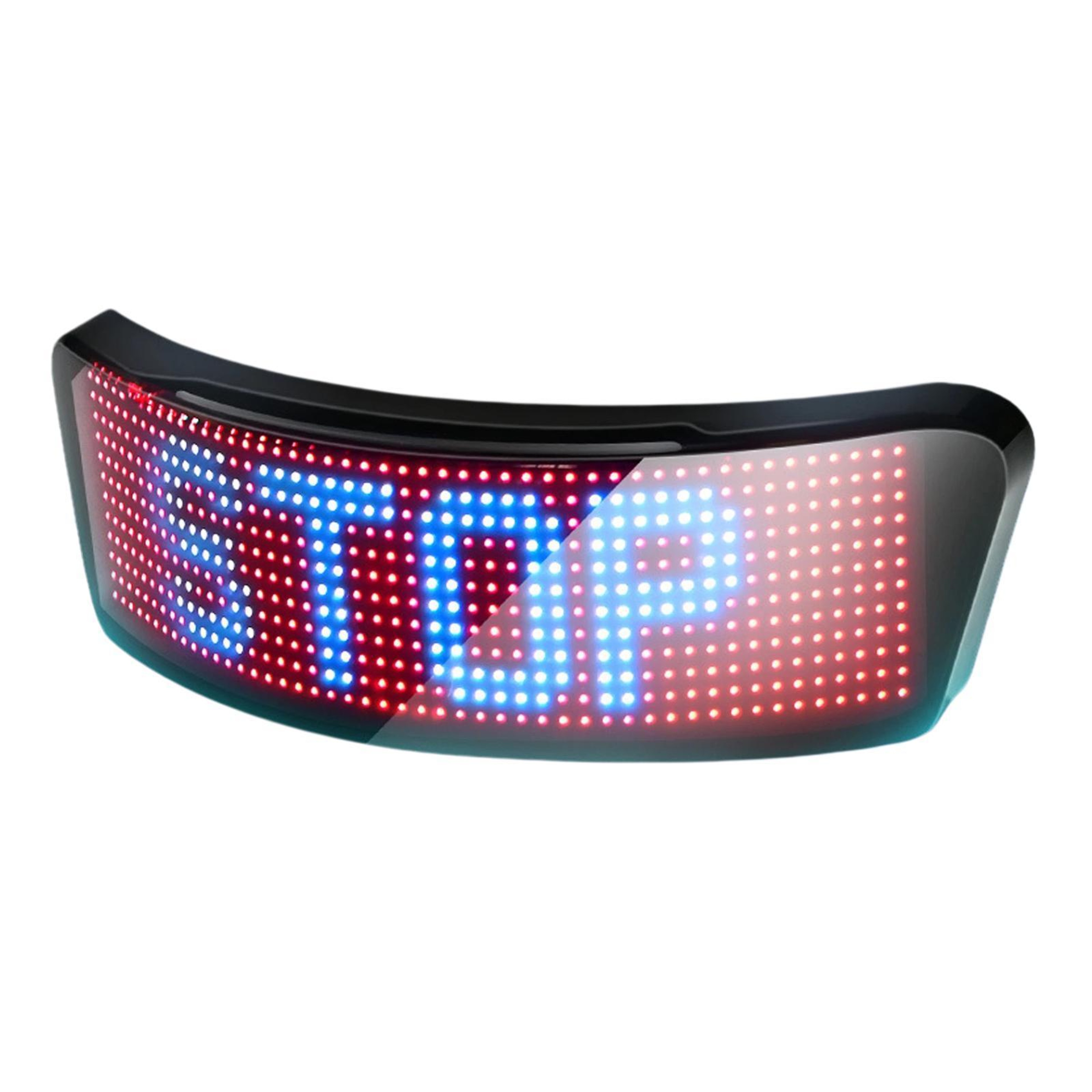 Smart Motorcycle Helmet LED Display with App Control, Custom RGB Graphics and Turn Signals – view 1