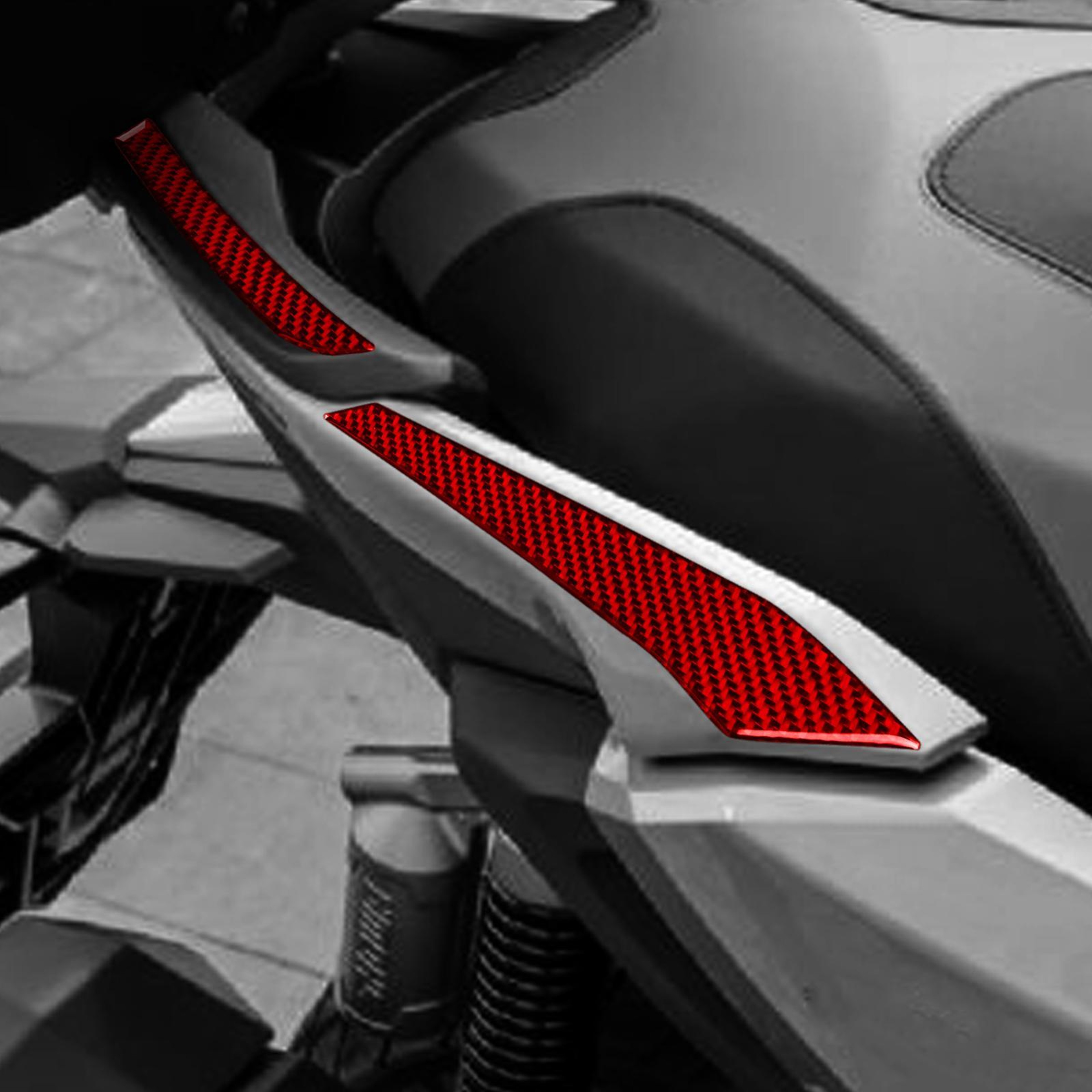 Honda ADV350 Carbon Fiber Rear Handle Protector Stickers 4PCS Set 20222026 5
