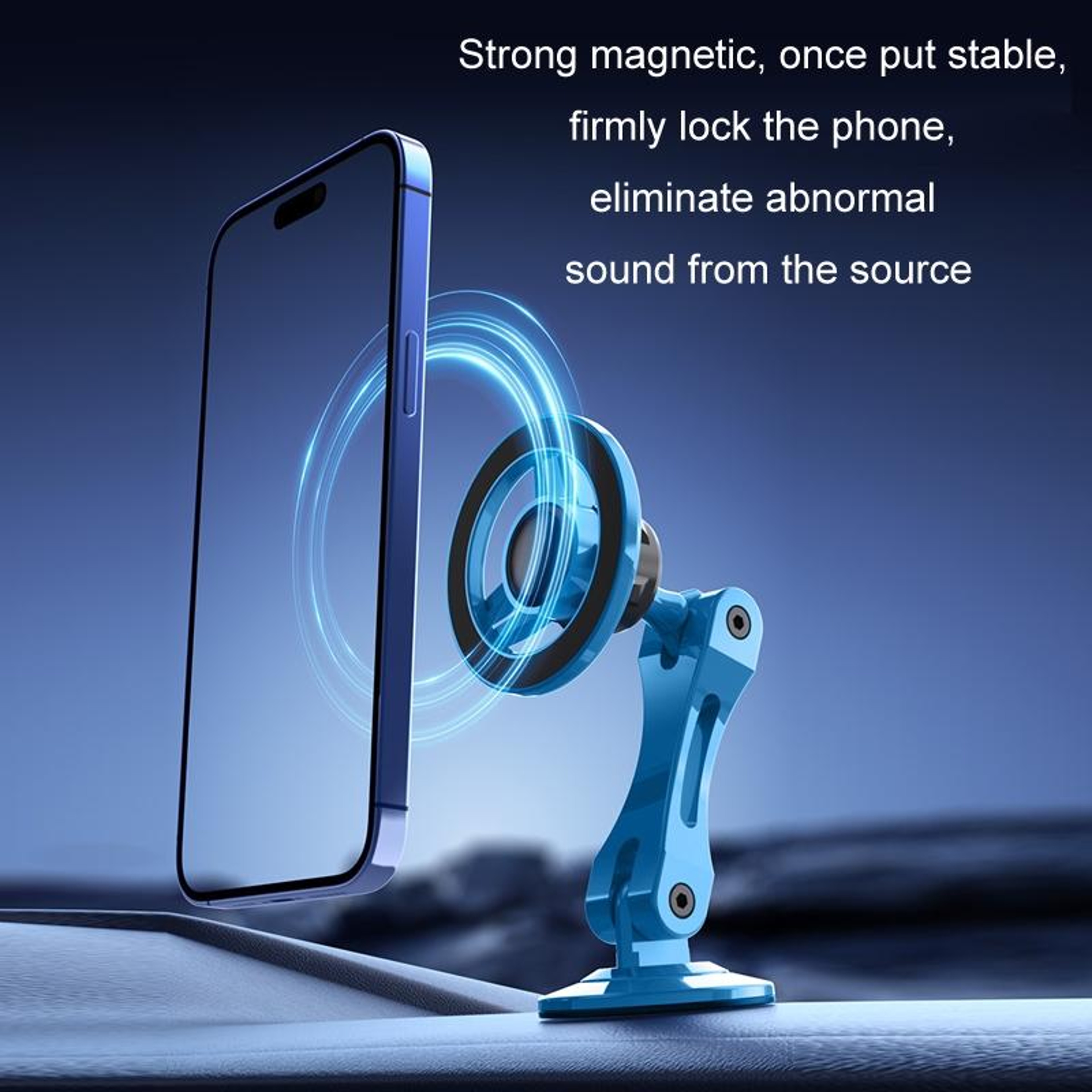 MagSafe Magnetic Car Phone Holder With 360 Rotation And Foldable Adjustable Mount 2