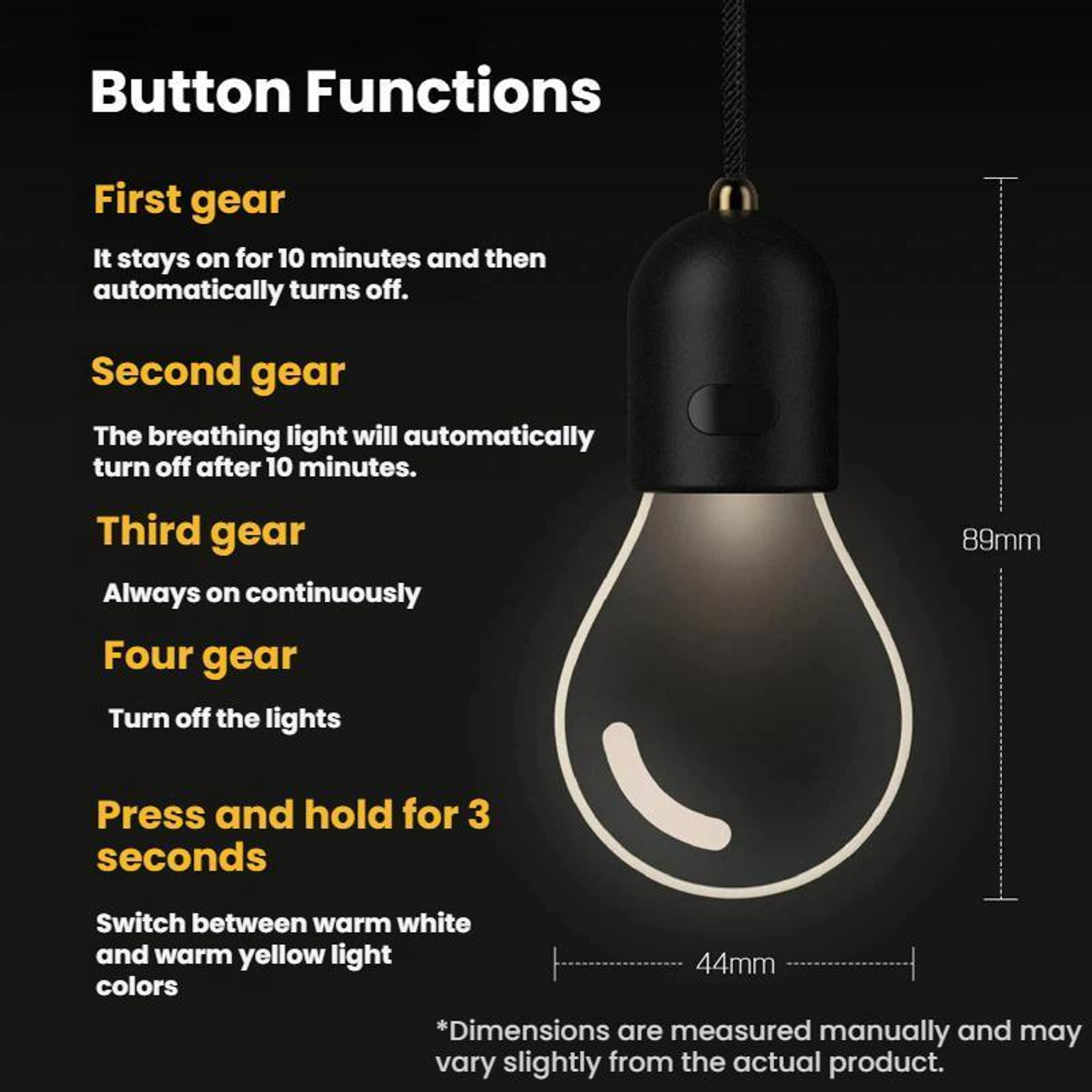Car Ambient Light Bulb Pendant with Dual-Color LED Interior Glow – view 6