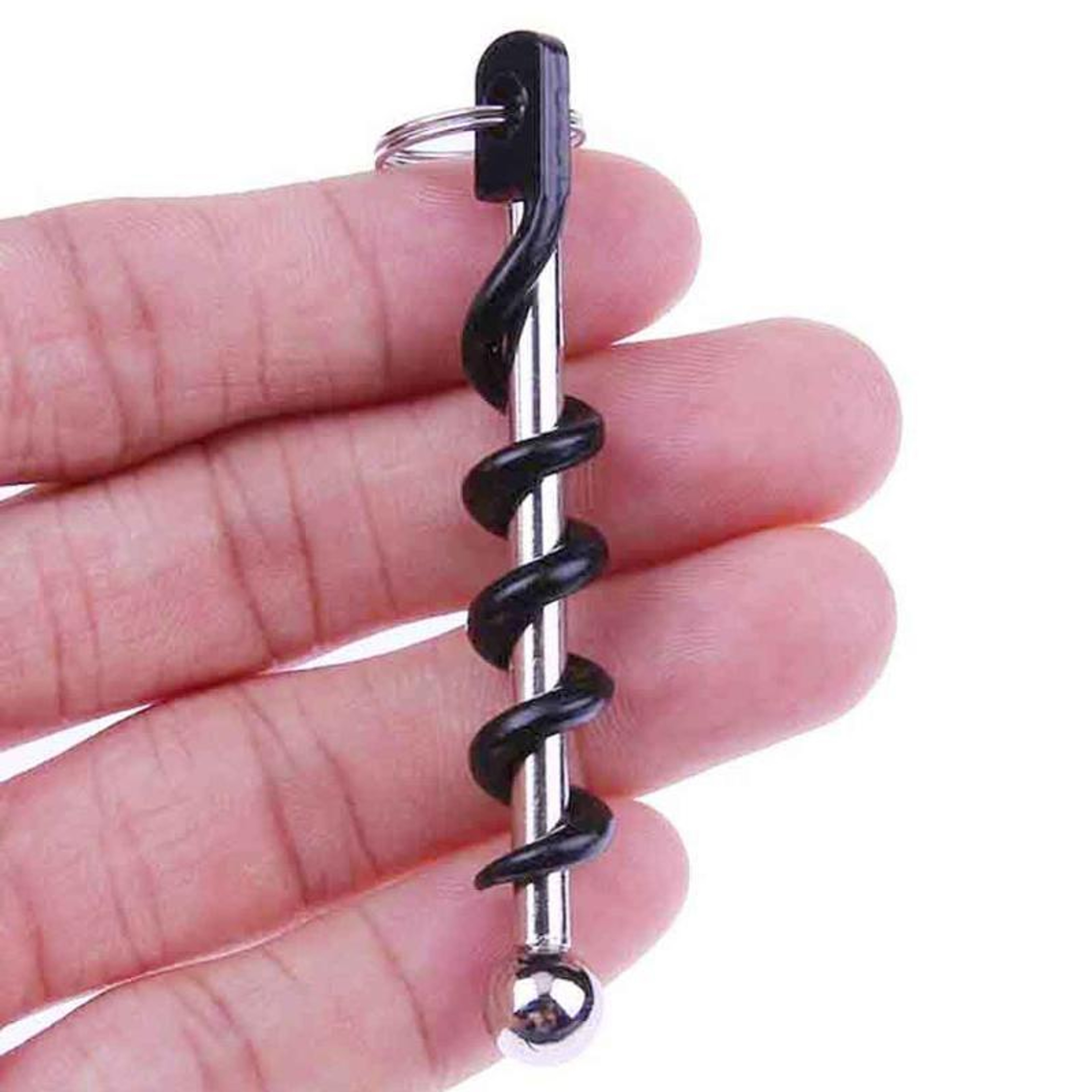 Mini EDC Keychain Corkscrew Portable Wine Bottle Opener for Camping and Travel – view 6