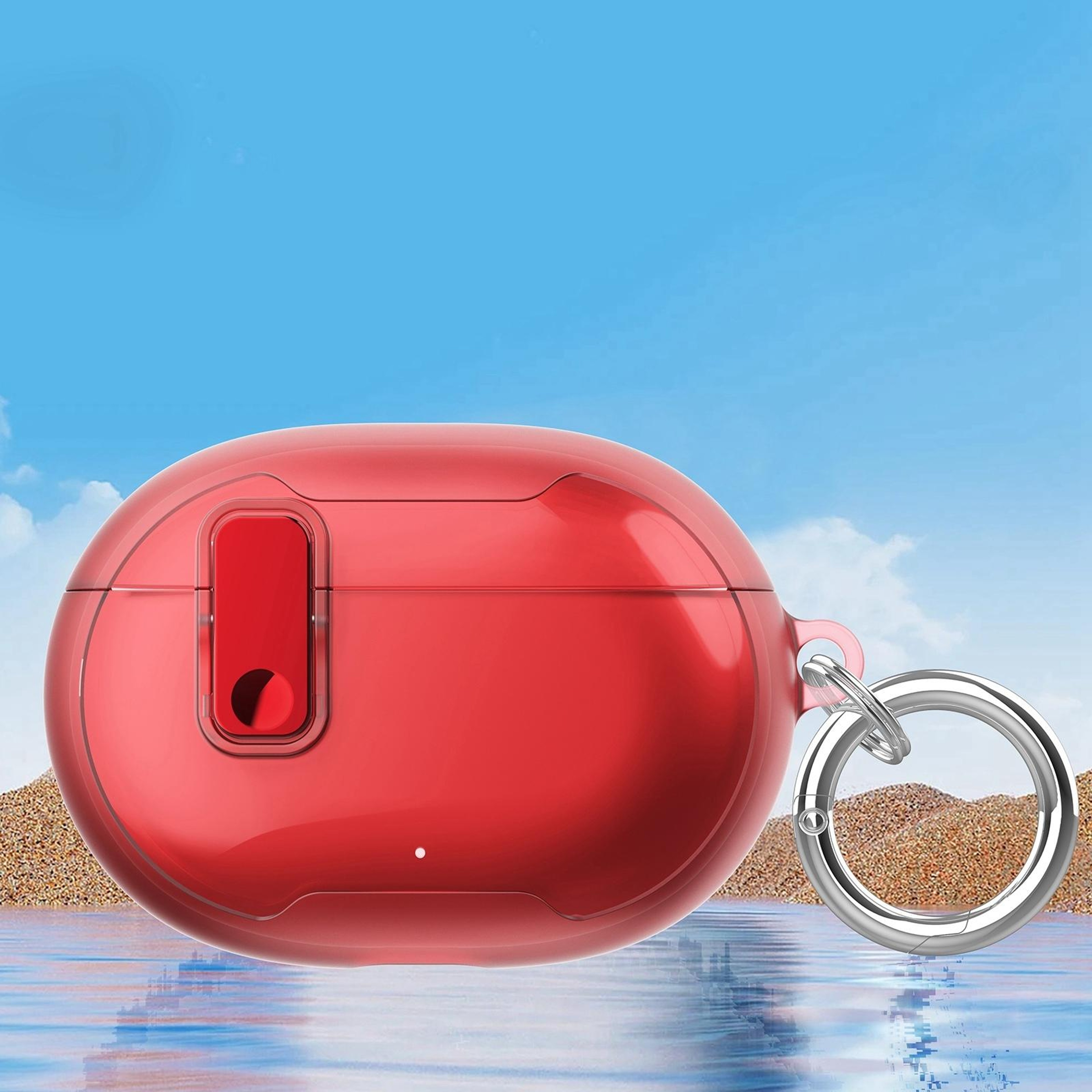 Clear Acrylic Beats Studio Buds Case With Keyring Shockproof Protective Cover For Buds Plus 1