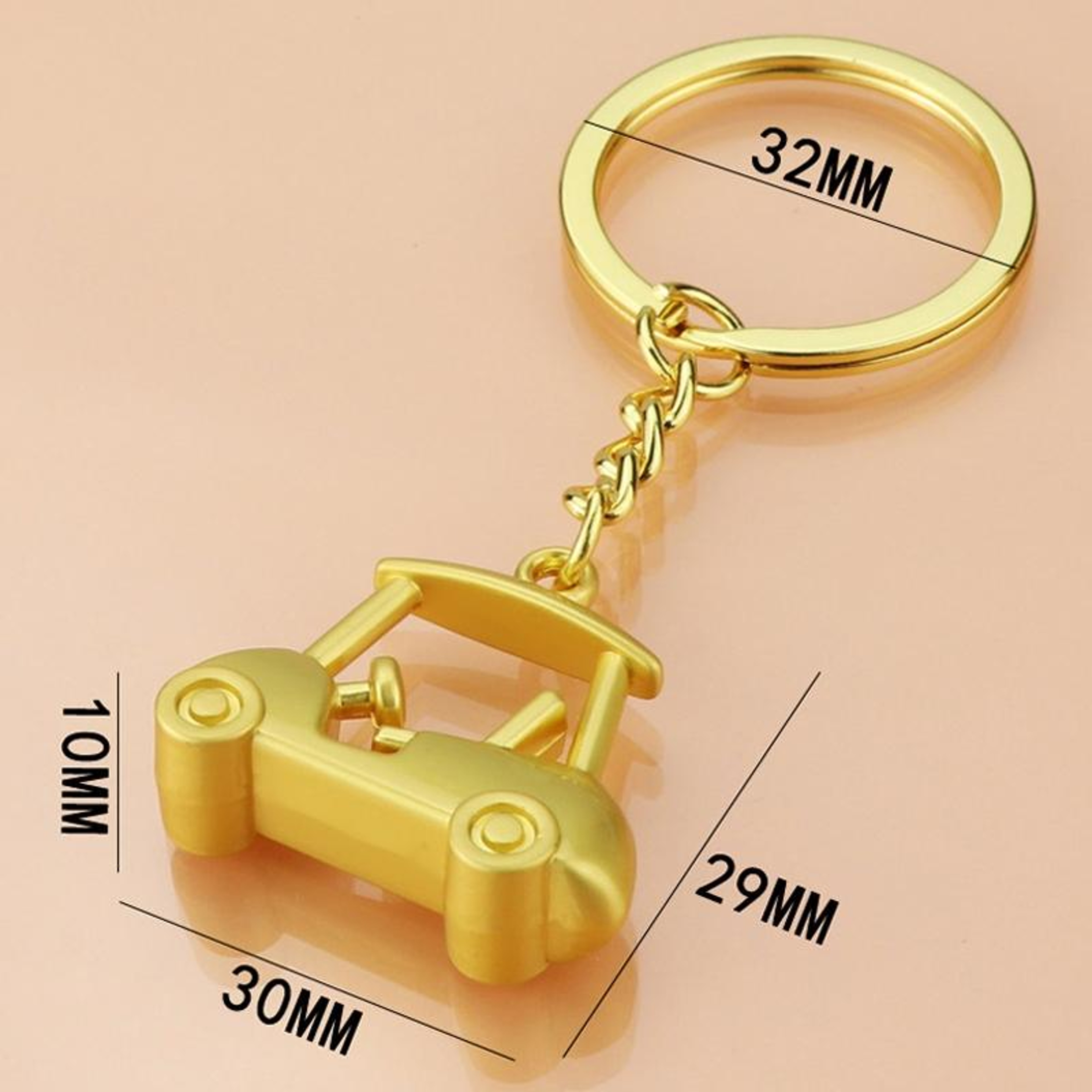 3D Golf Ball Keychain Zinc Alloy Golf Gift For Men And Bag Charm 2