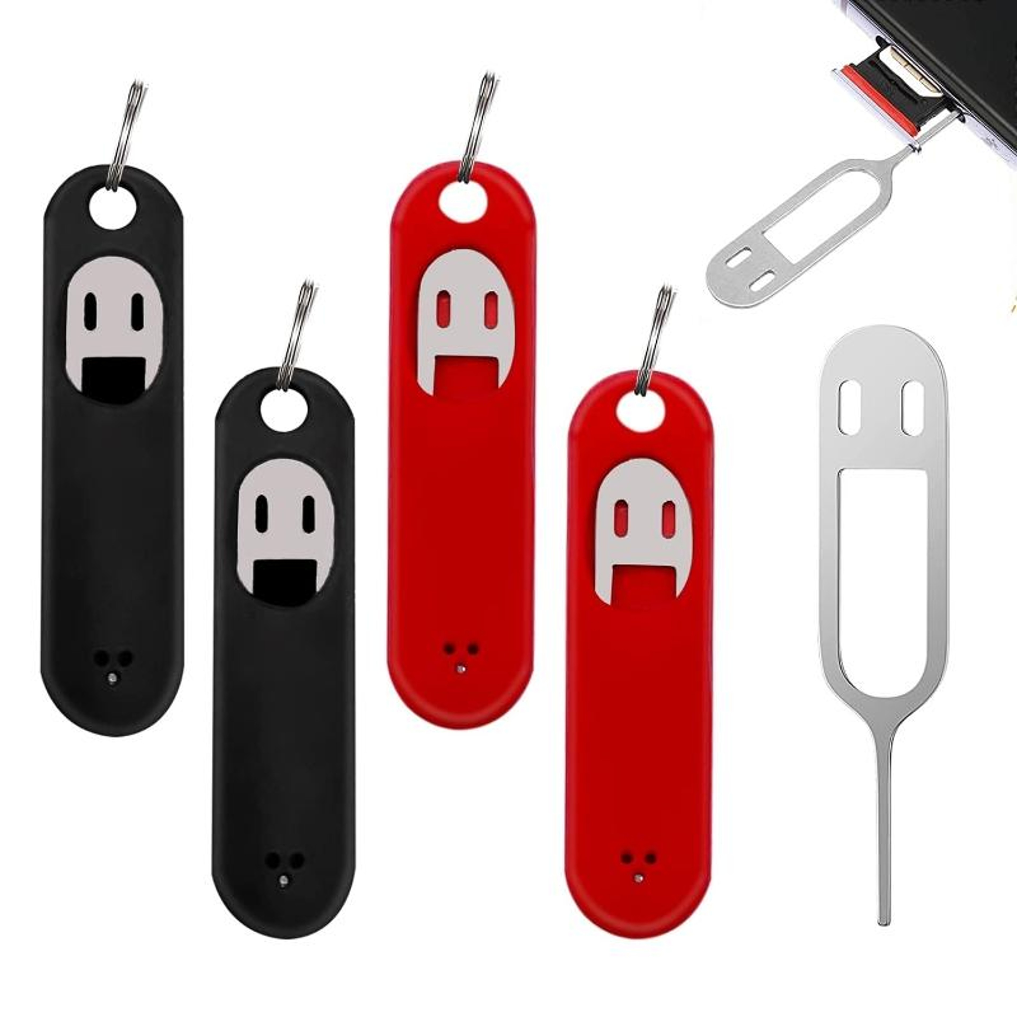 Portable SIM Card Ejector Tool With Keychain And Silicone Protective Case 1