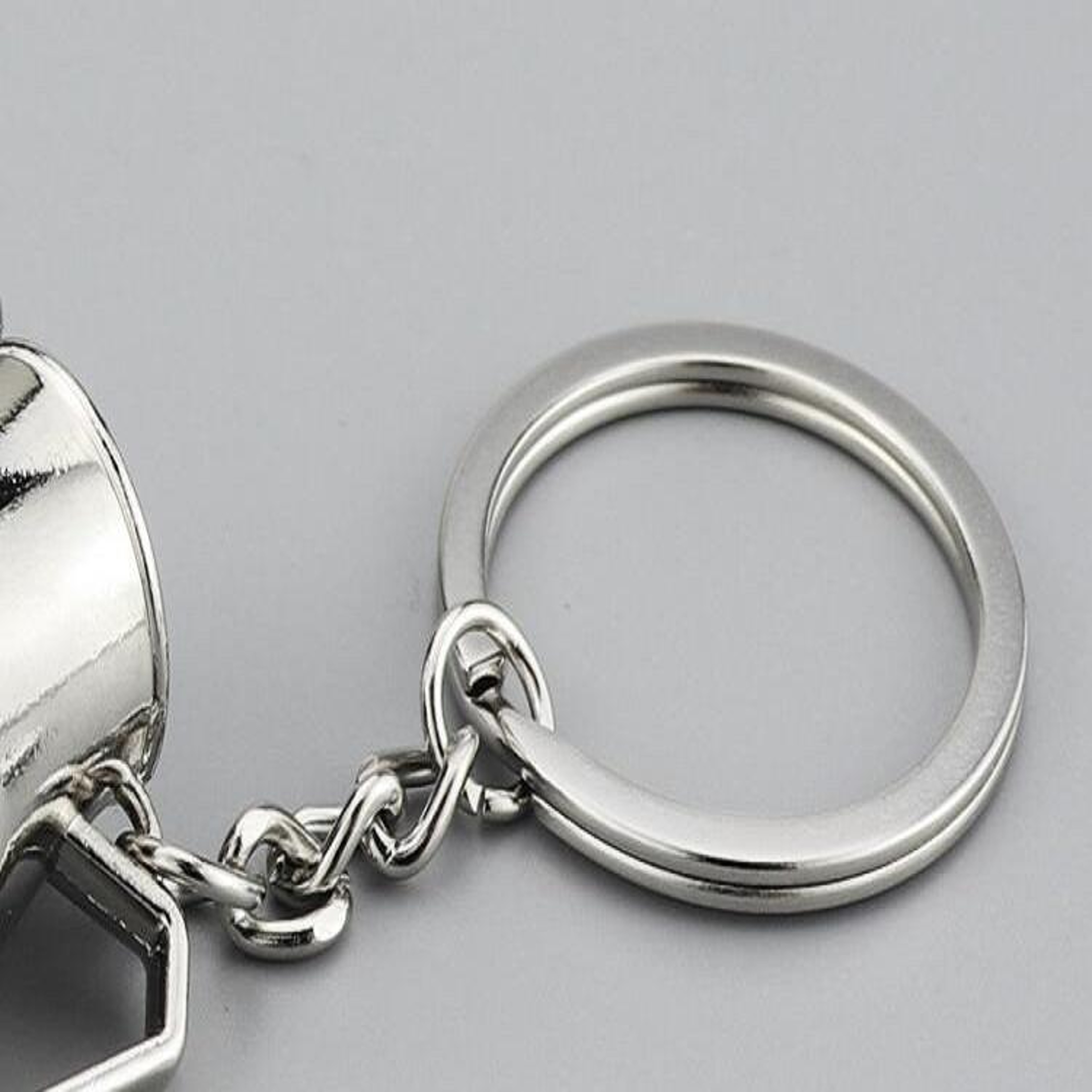 3D Mini Coffee Pot Keychain Metal Charm For Coffee Lovers And Bags 3