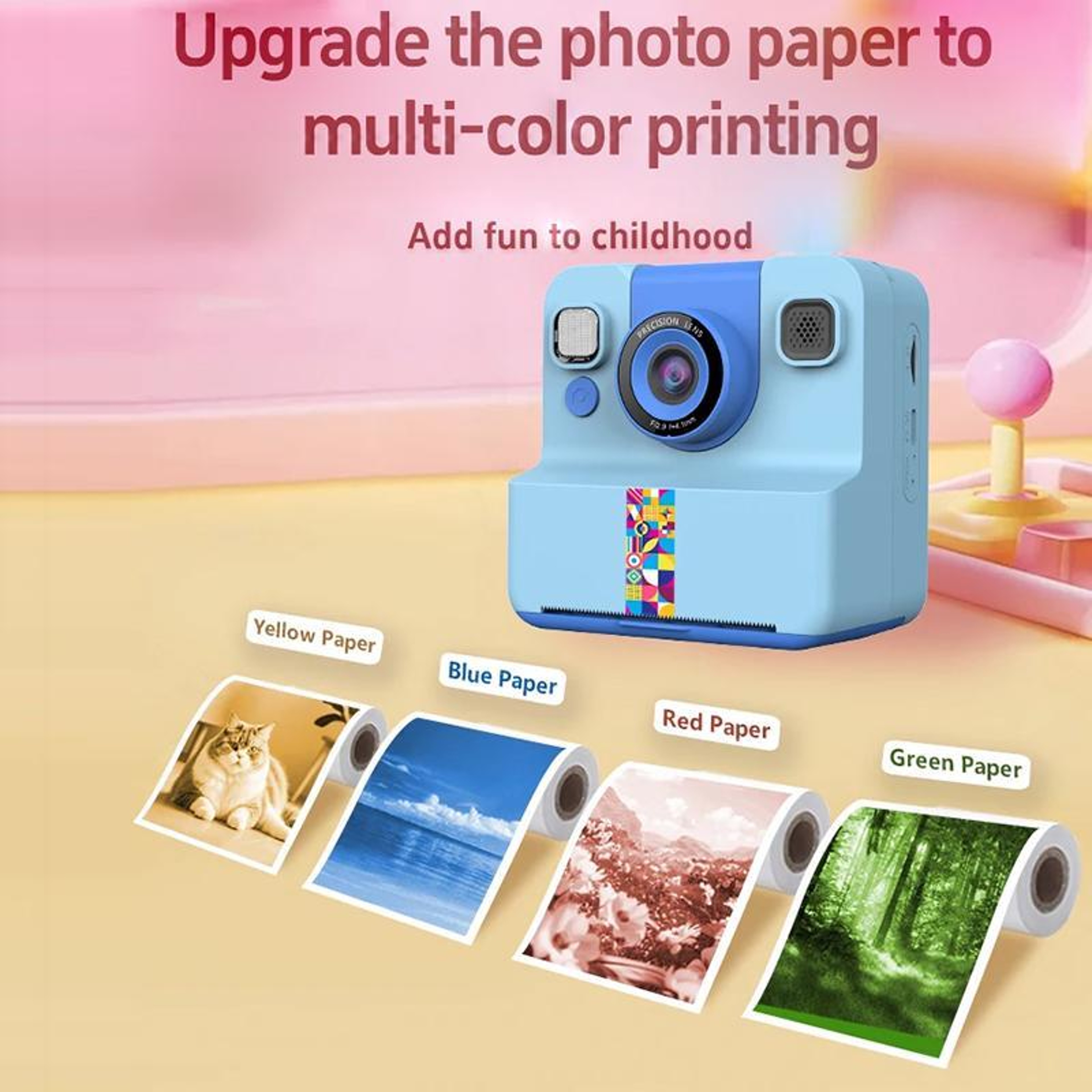 A30 Kids Instant Print Camera with 2.4-Inch IPS Screen and Rotatable Lens – view 8