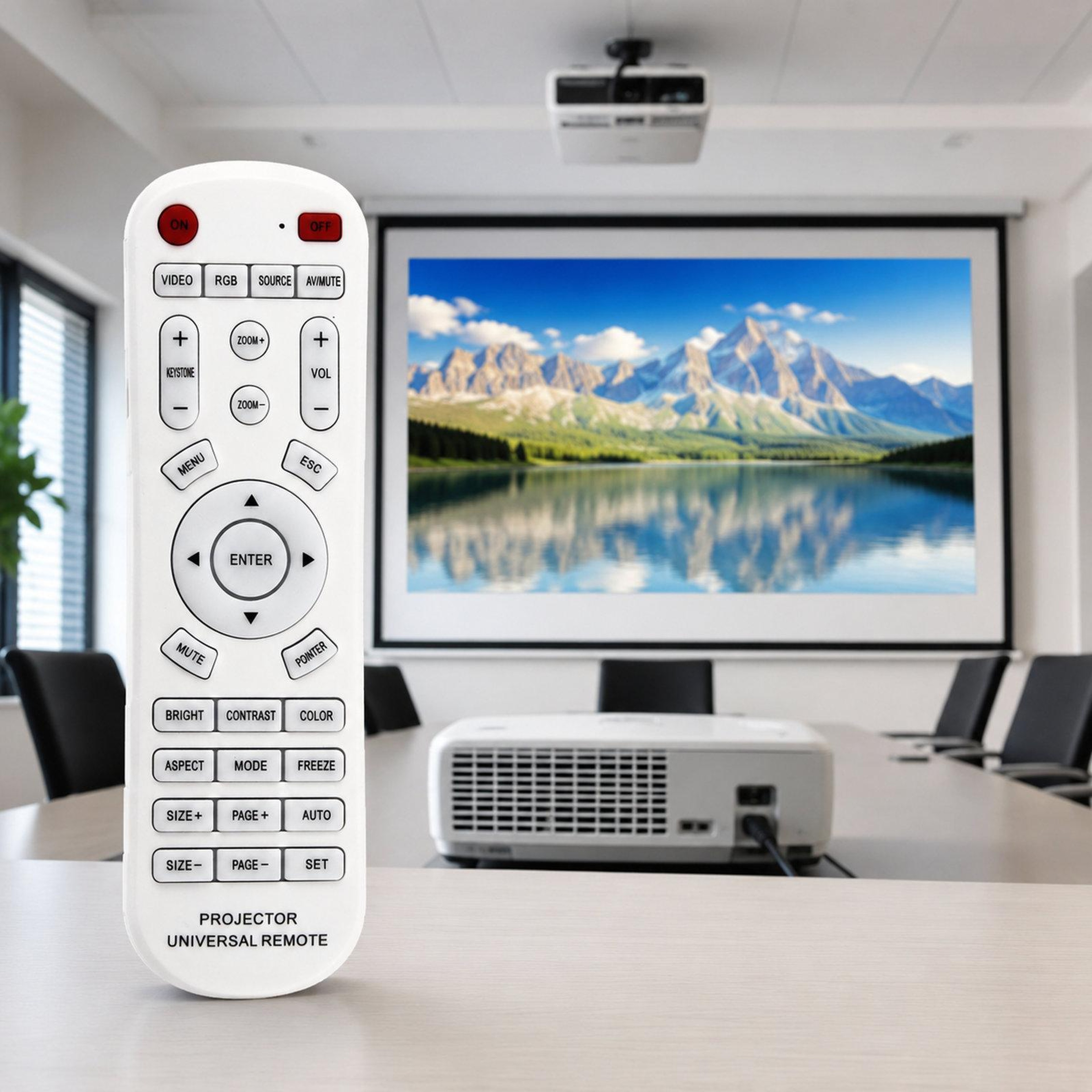 Universal Projector Remote Control Replacement for Epson BenQ Optoma Acer NEC – view 1