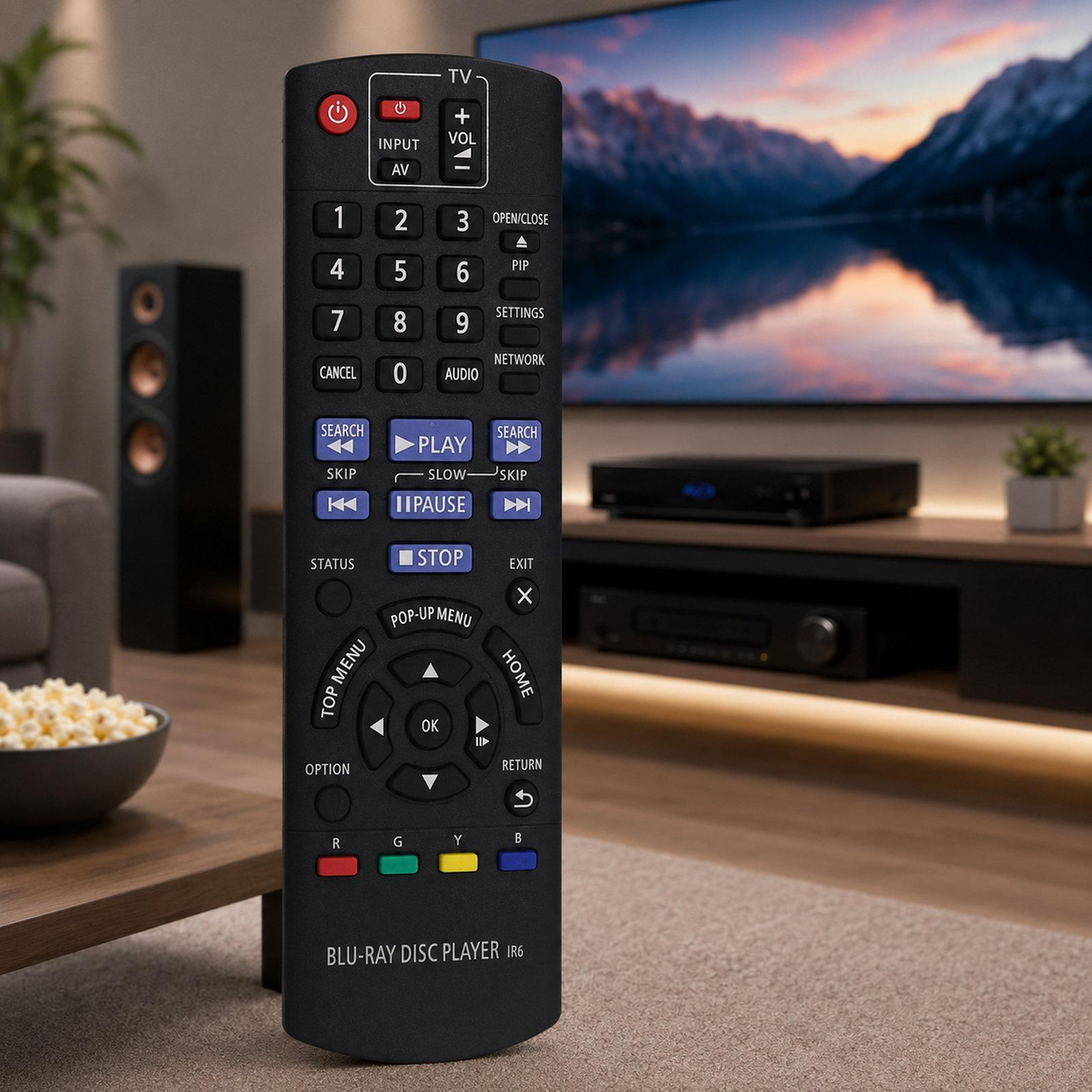 Panasonic Compatible Bluray DVD Replacement Remote Control For Home Theater Systems 3