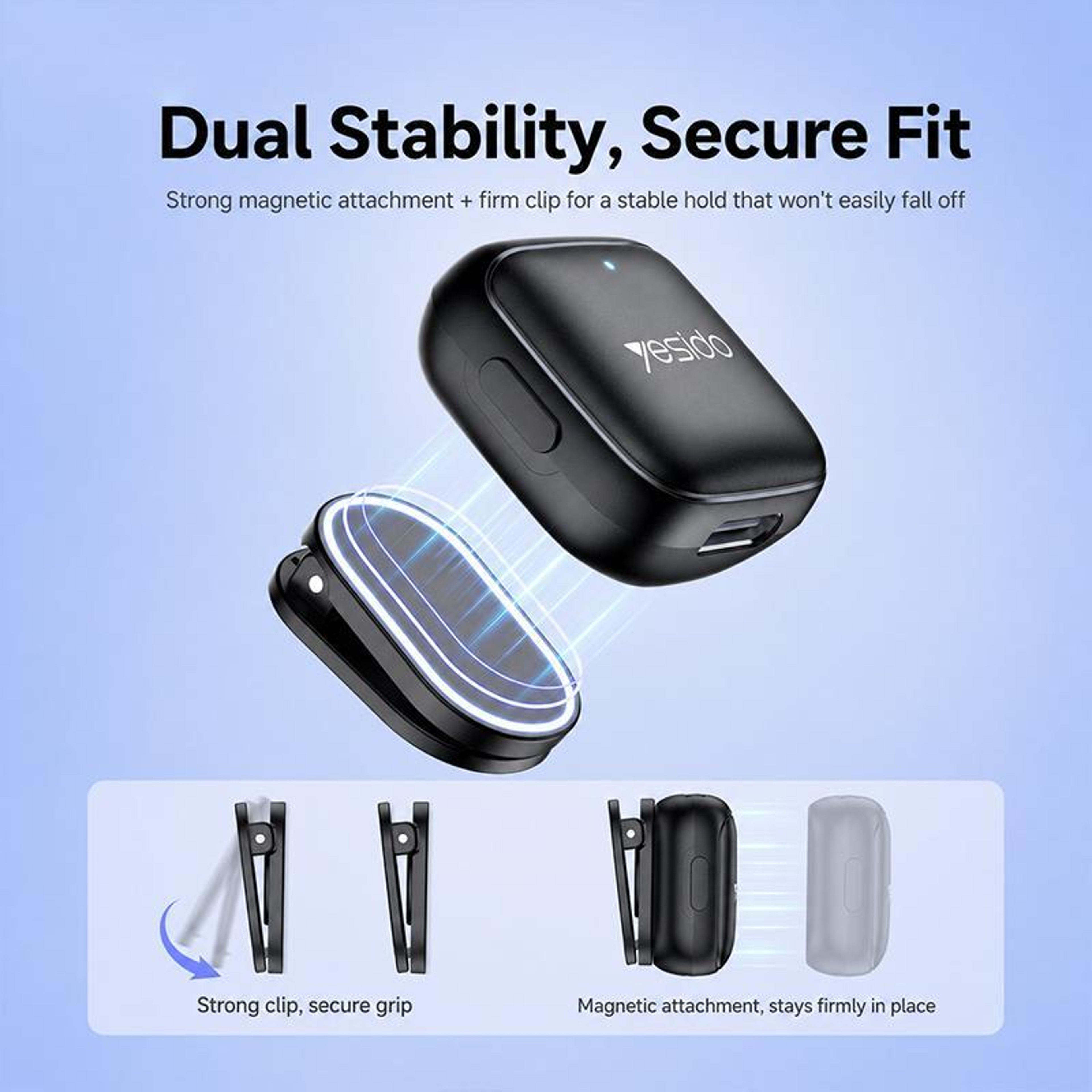 Wireless Lavalier Microphone with Noise Reduction and 8 Pin Receiver – view 8