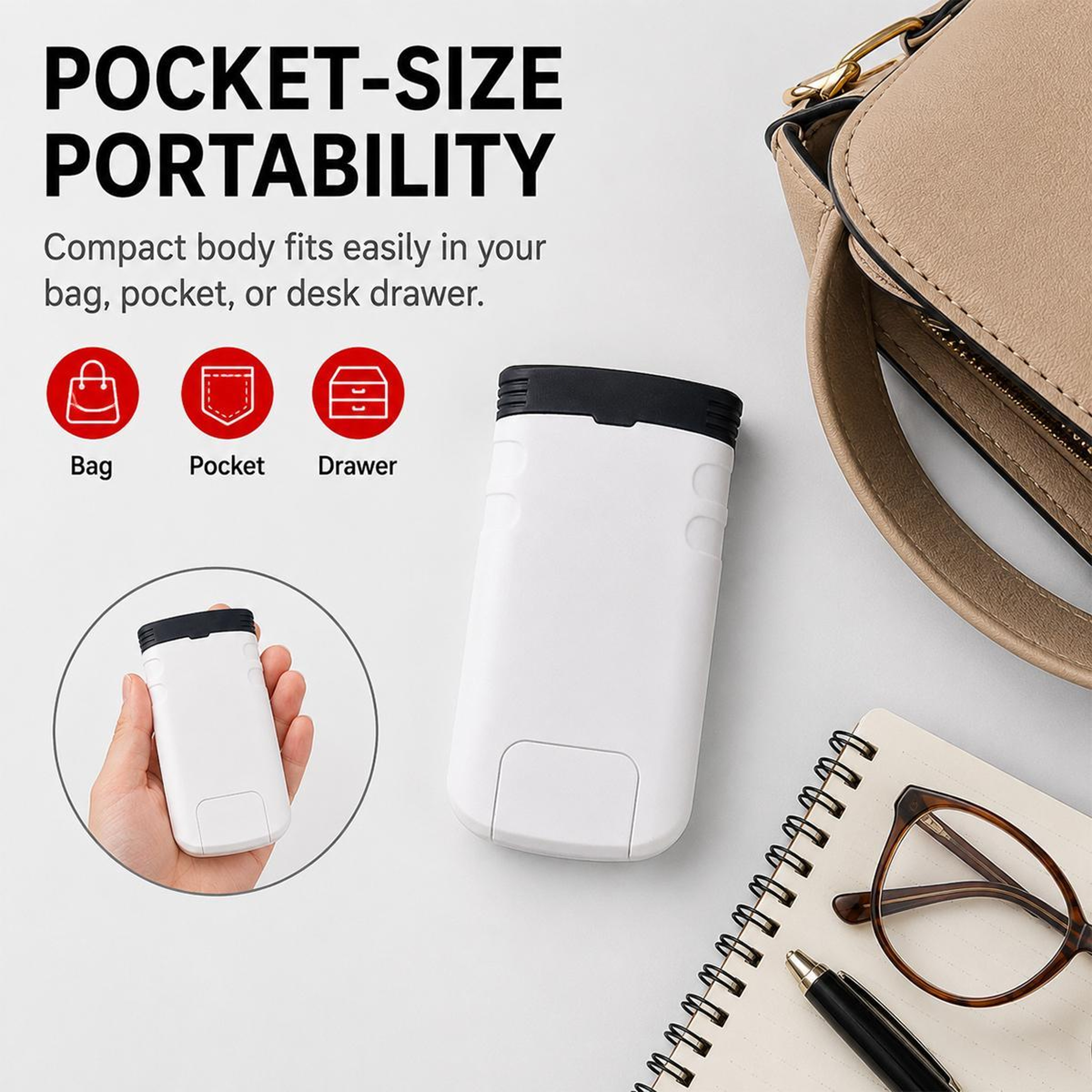 4X Pocket Magnifier with LED Light Portable Pull-Out Reading Magnifying Glass – view 9