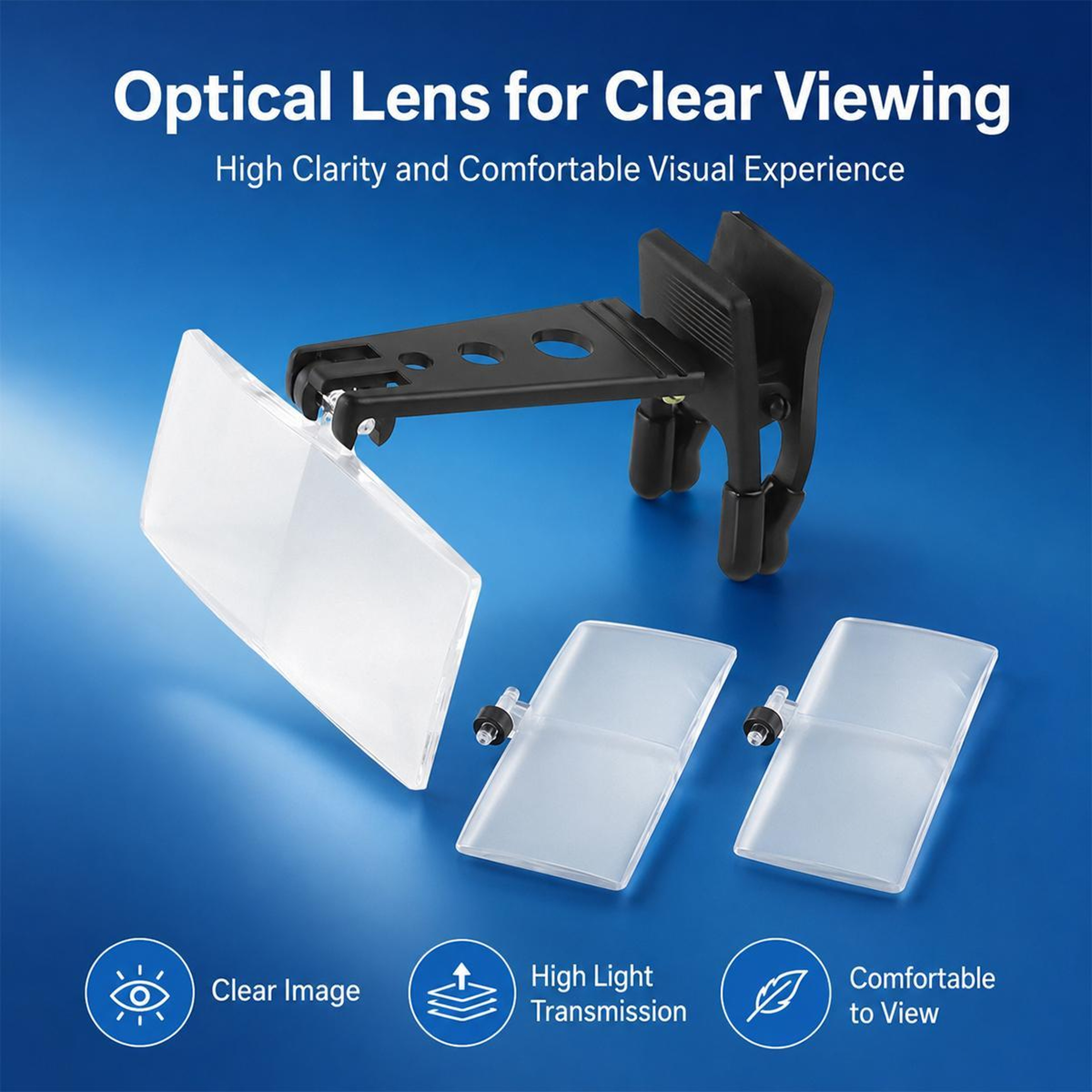 3Lens ClipOn Magnifying Glasses For HandsFree Reading Crafts And Precision Work 4