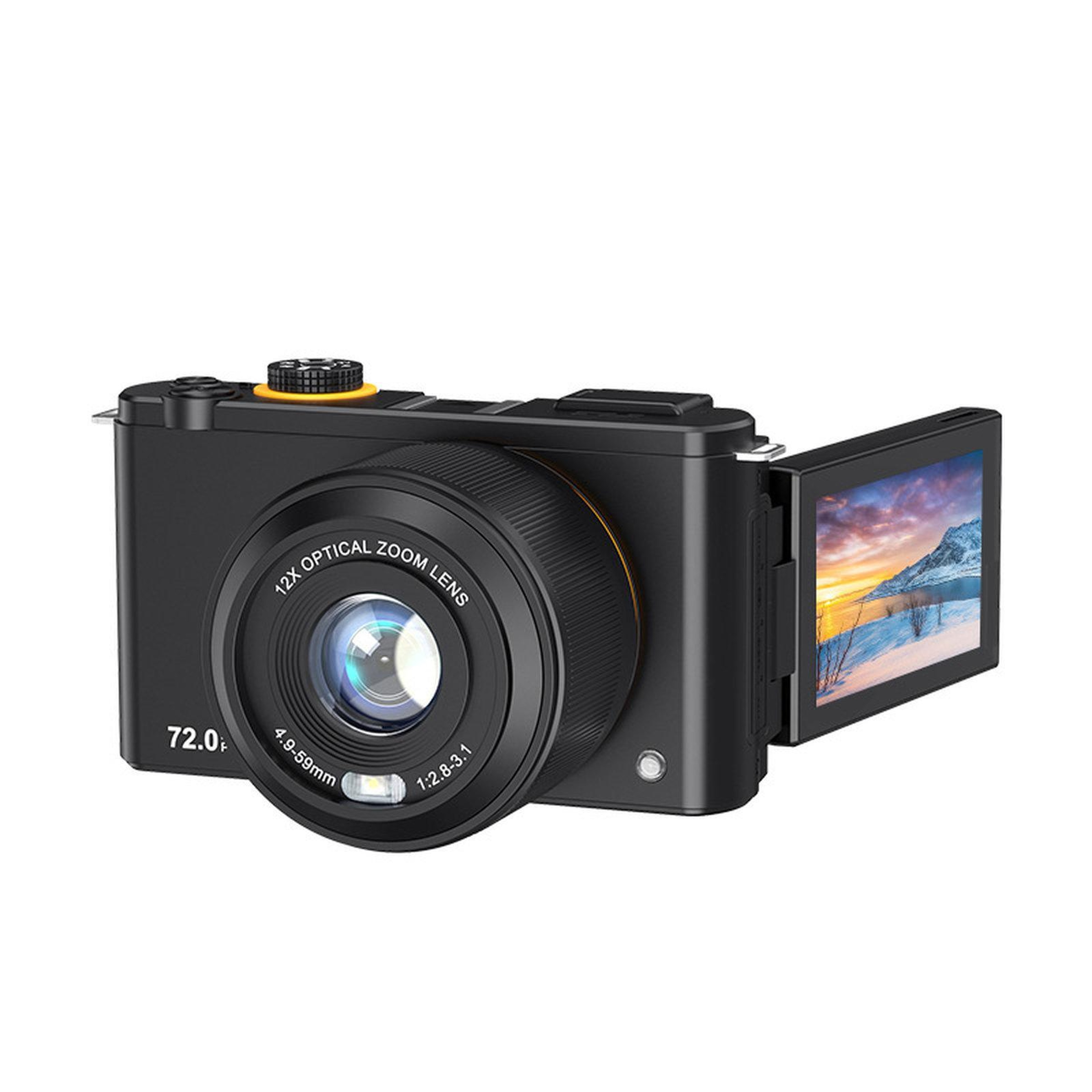 4K Vlogging Camera with 12X Optical Zoom, 72MP Photos, Flip Screen and WiFi – view 10