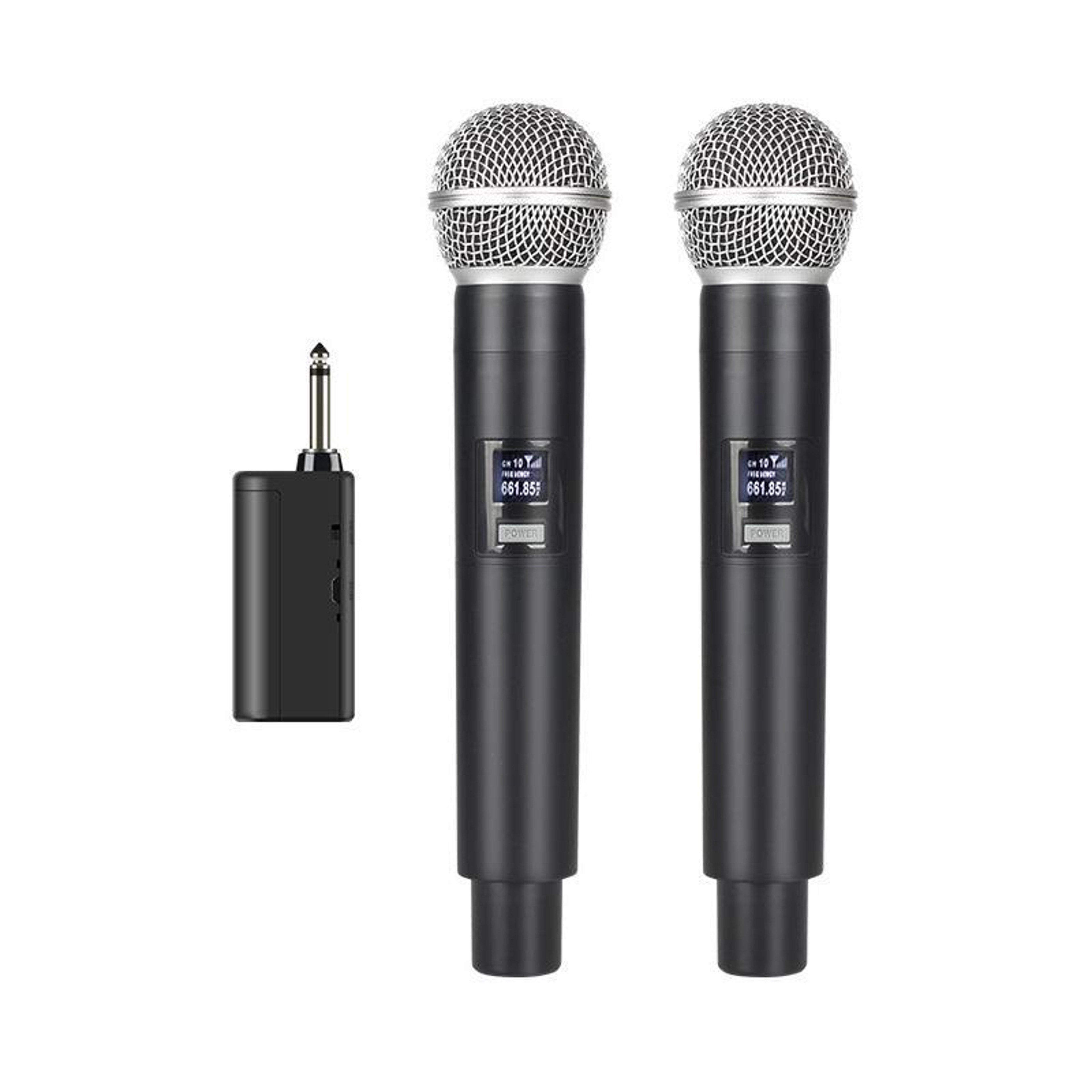 GE5 Dual Wireless Handheld Microphone Set With 24G Receiver And 50m Range 0