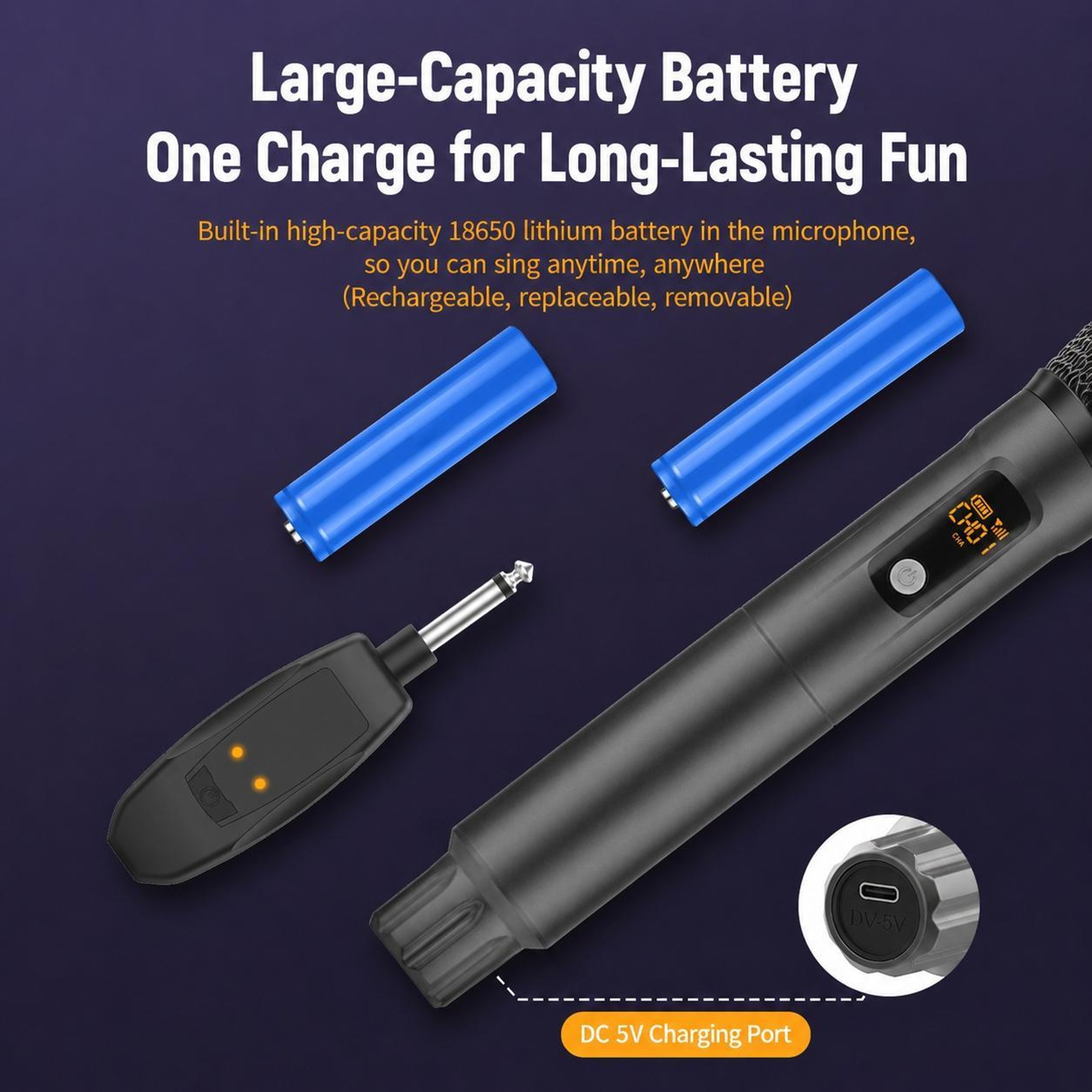 G109 24G Wireless Microphone With AntiFeedback Noise Control And 30m Range 12