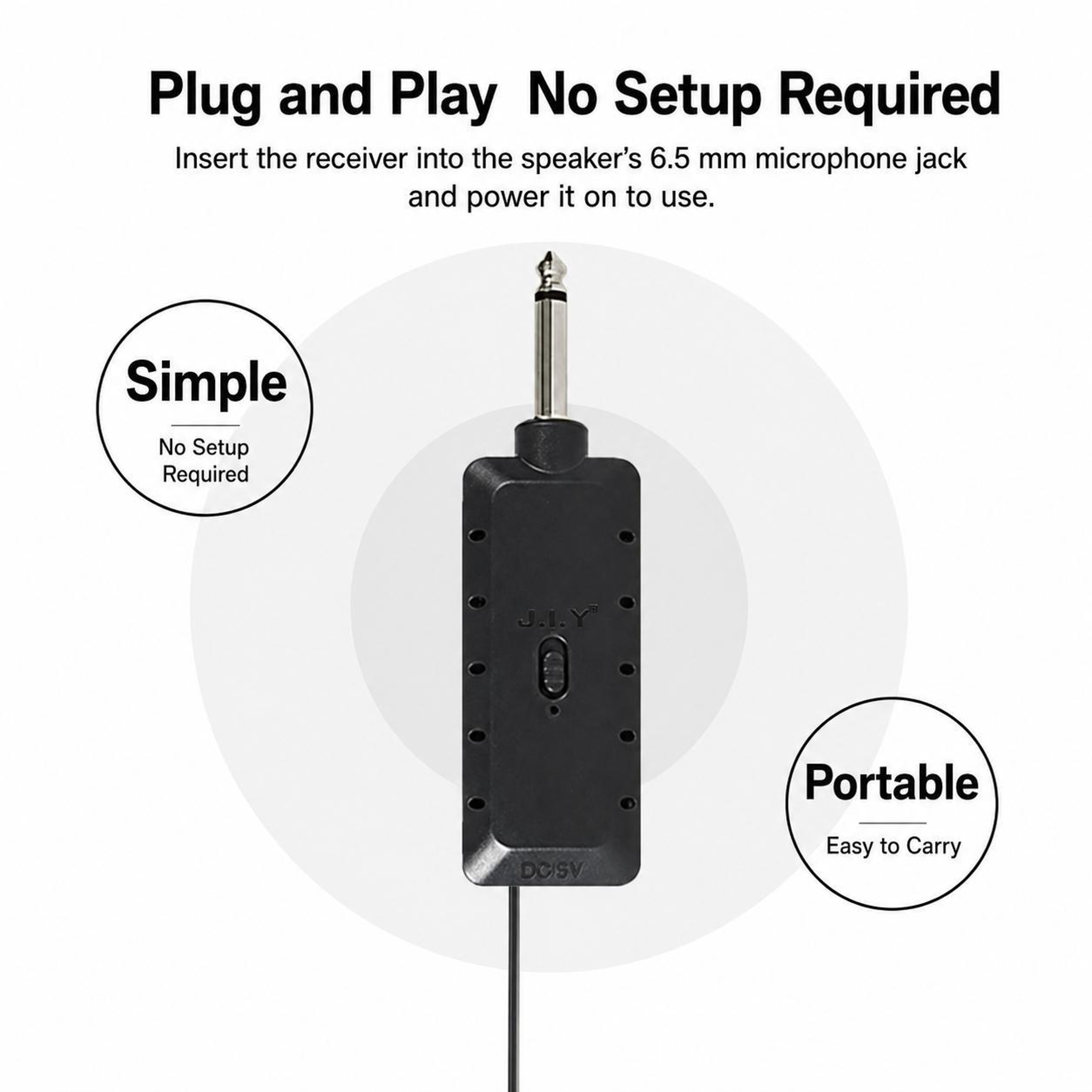 E8 VHF Wireless Microphone With Noise Reduction And 50m Range 2