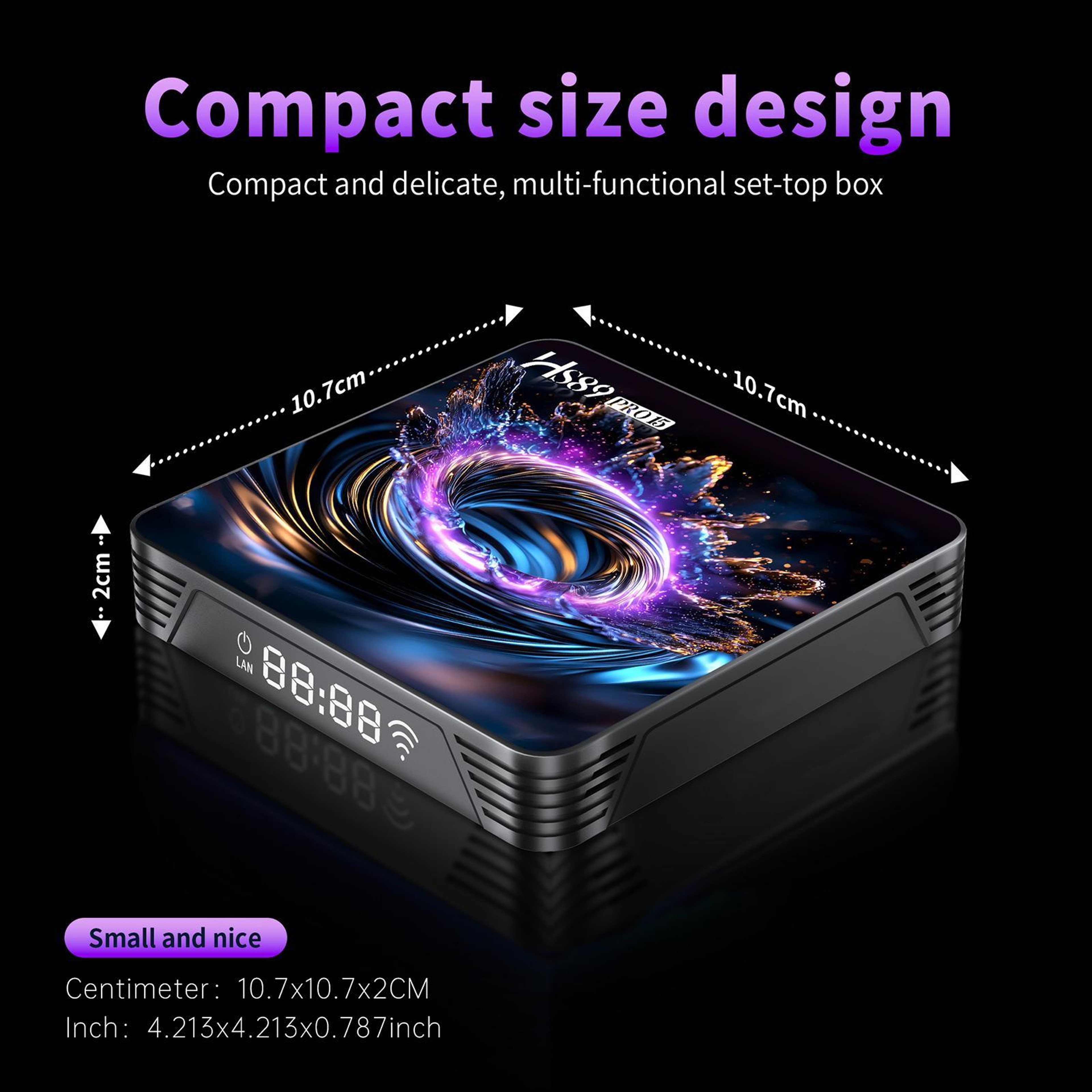 HS89 Pro 15 Android 14 TV Box With 4K HDR WiFi 6 RK3539 Processor 7