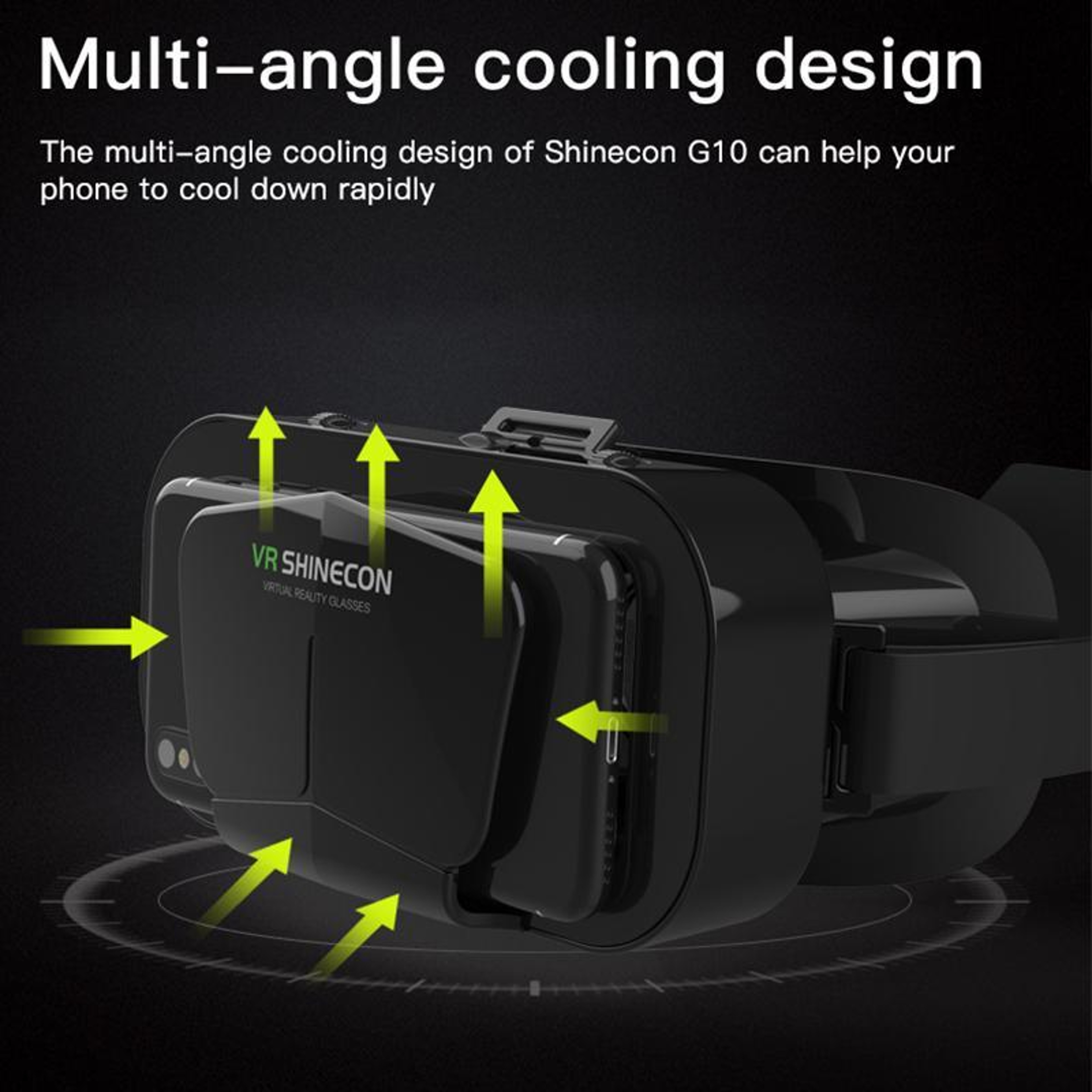 VR G10 VR Headset For Phone With Adjustable IPD 360 Viewing For 477 Inch Smartphones 9