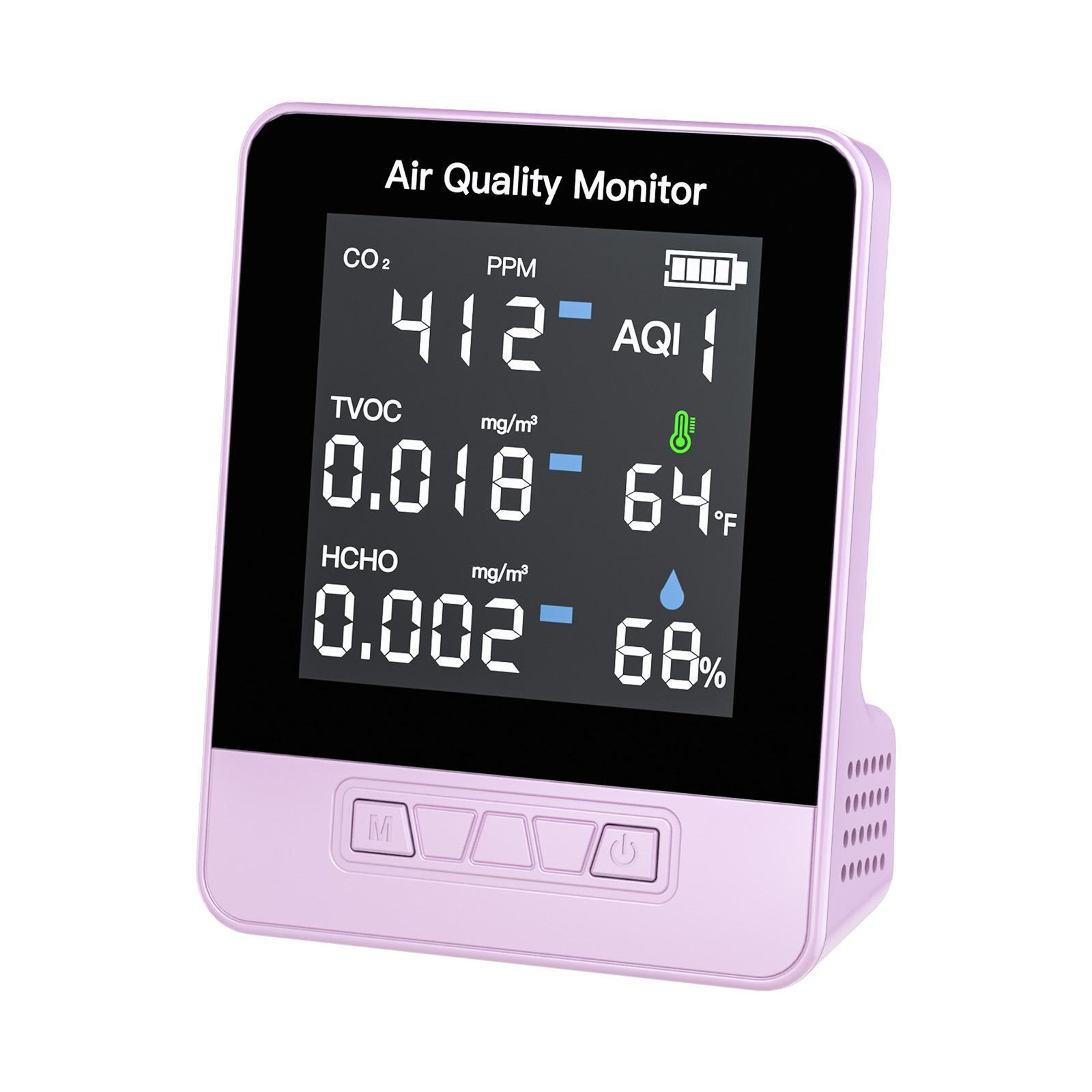 6in1 Air Quality Monitor With CO2 Monitor Temperature  Humidity 10