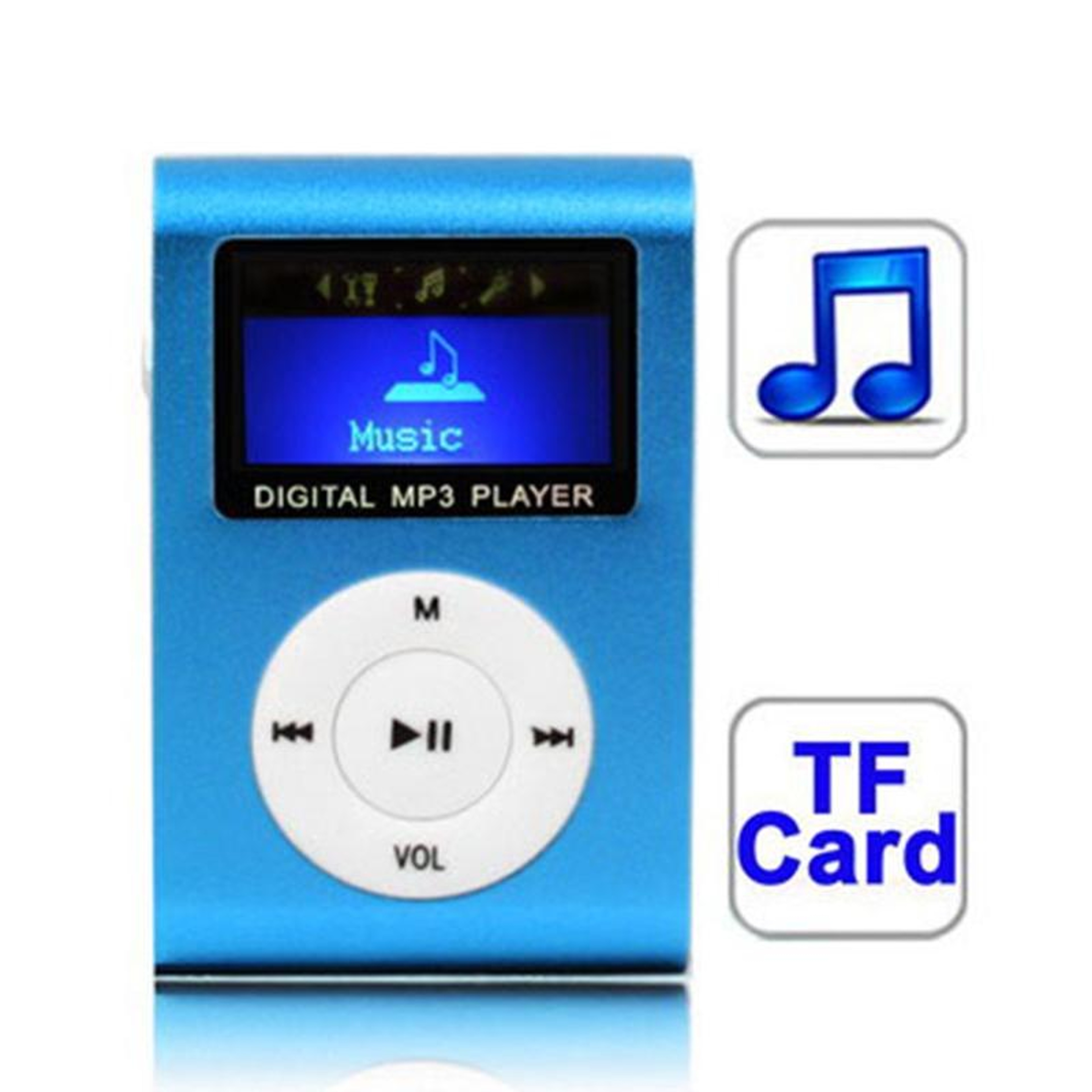 ClipOn Portable MP3 Player With LCD Screen And Micro SD Card Slot 10
