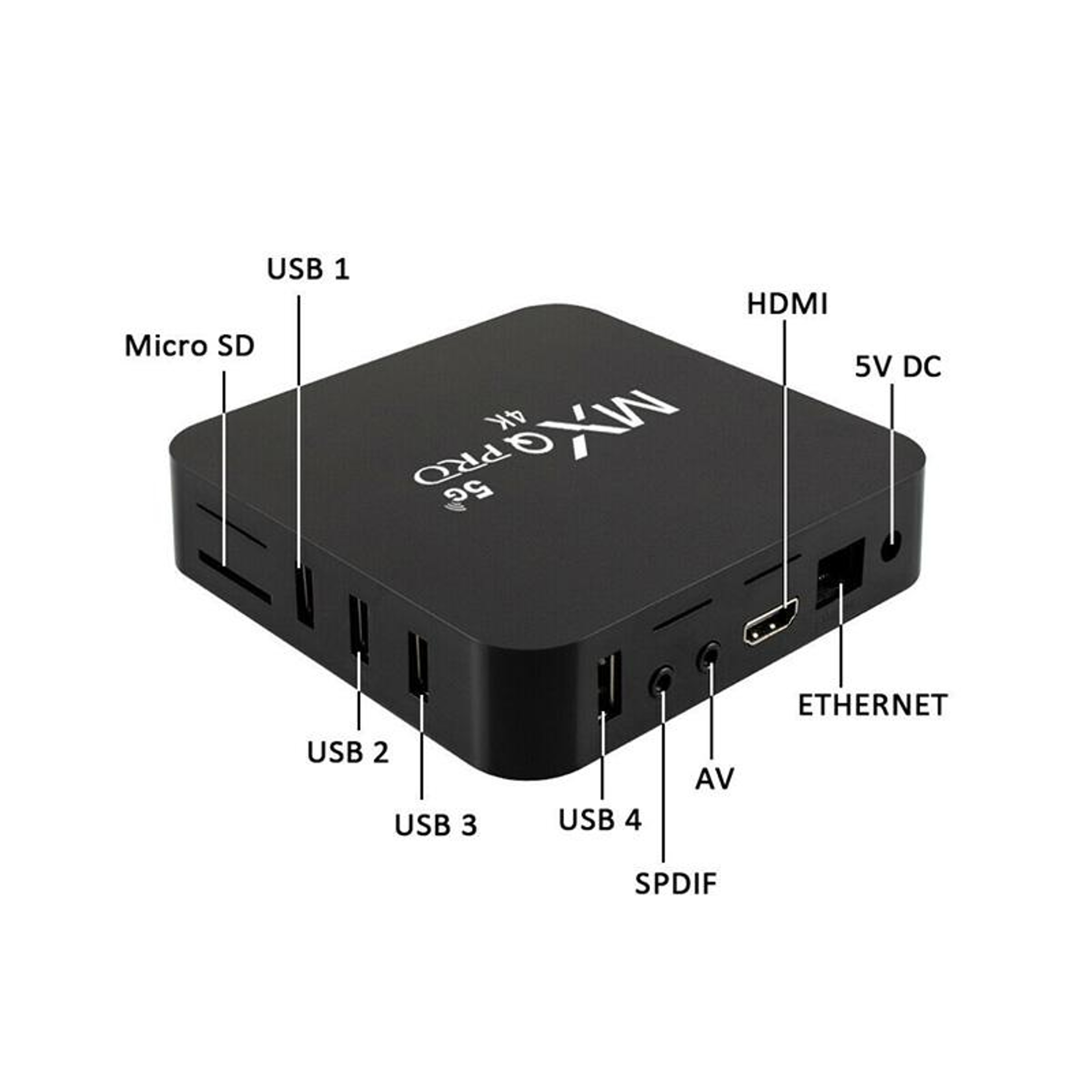 MXQ Pro 5G Android TV Box 1GB 8GB Quad Core Full HD Media Player With Remote 2