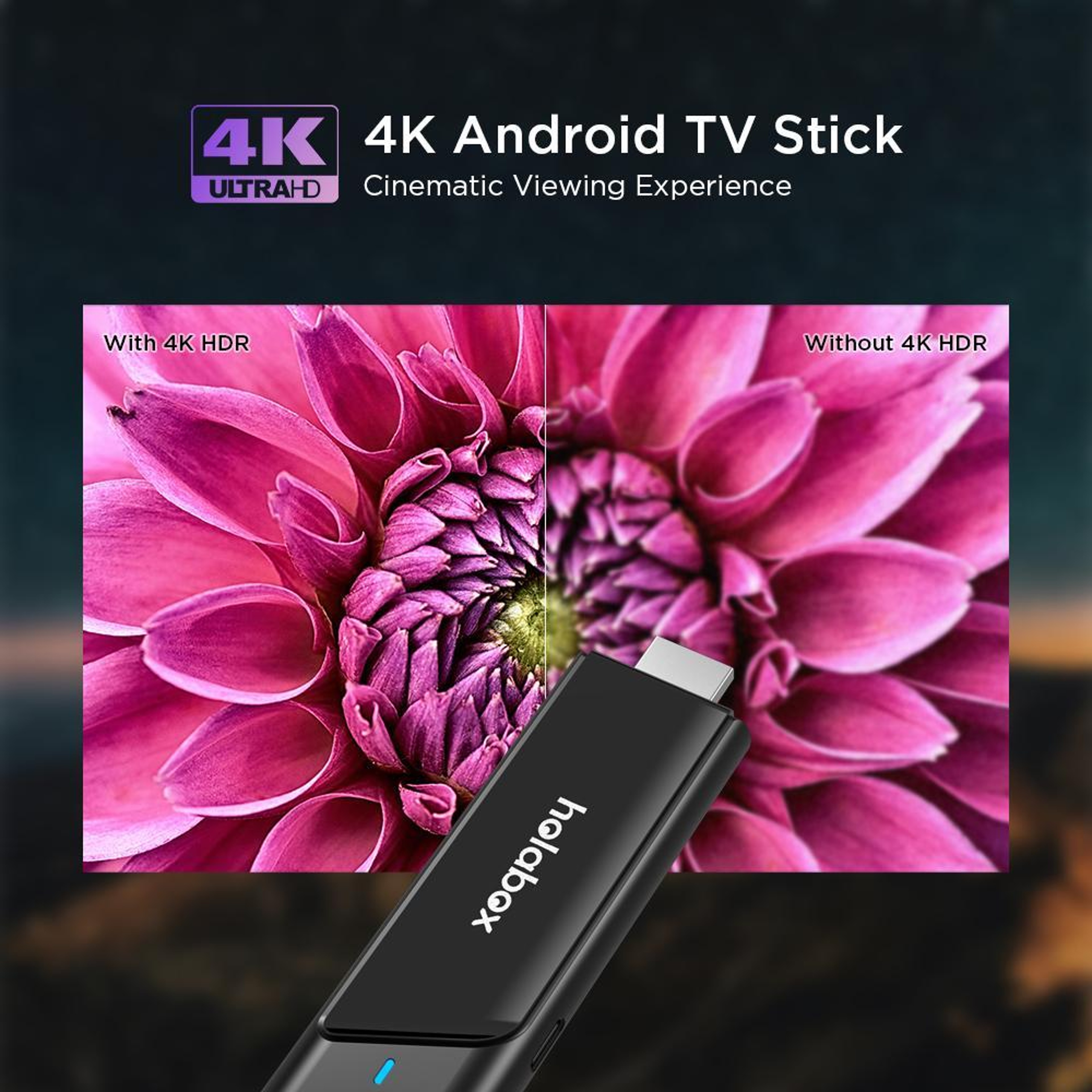 T600 HOLA BOX 4K Android TV Stick With Android 11 Dual Band WiFi 2GB RAM 16GB Storage 1