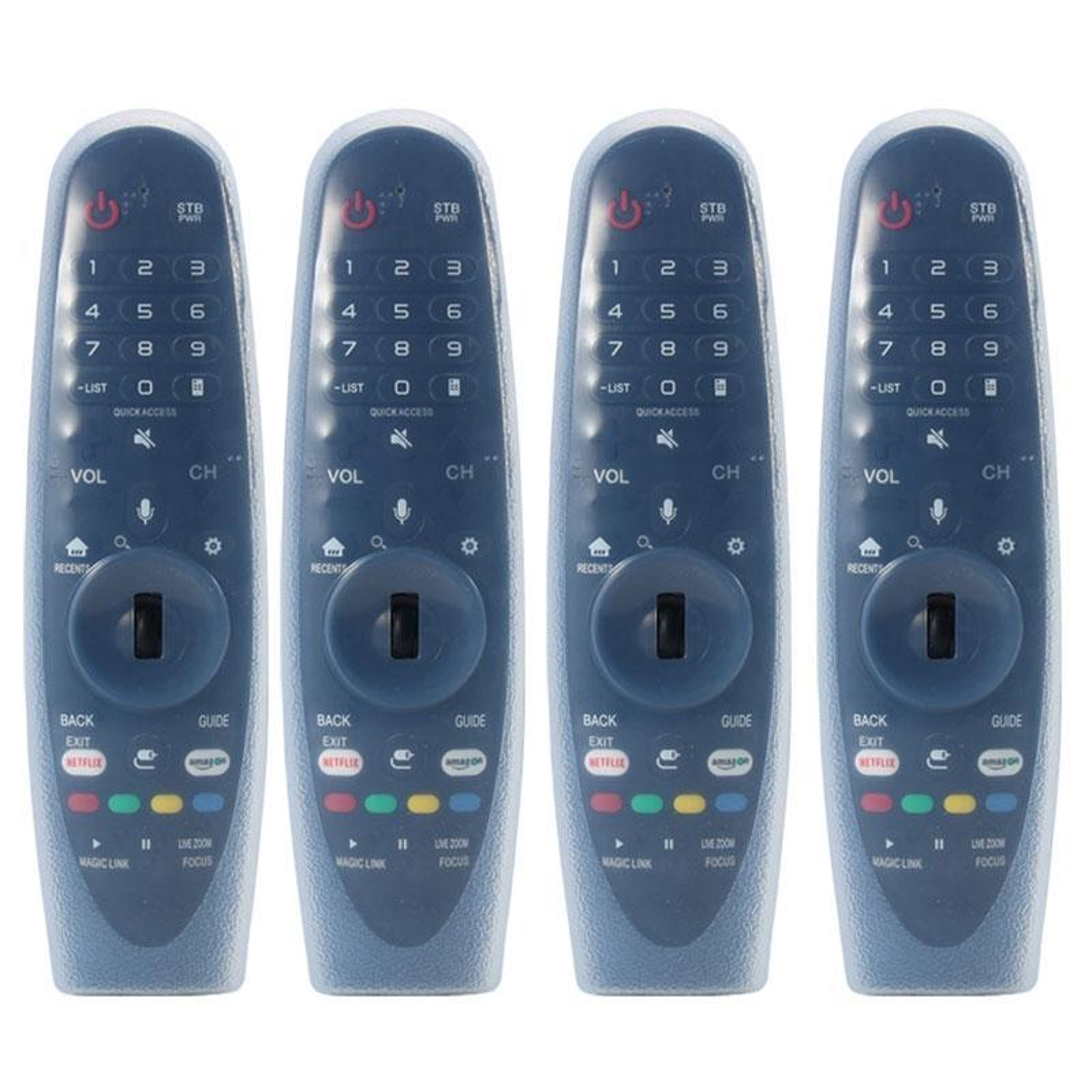 4PCS LG Magic Remote Silicone Case for MR600 MR650 with Shockproof Drop Protection – view 1