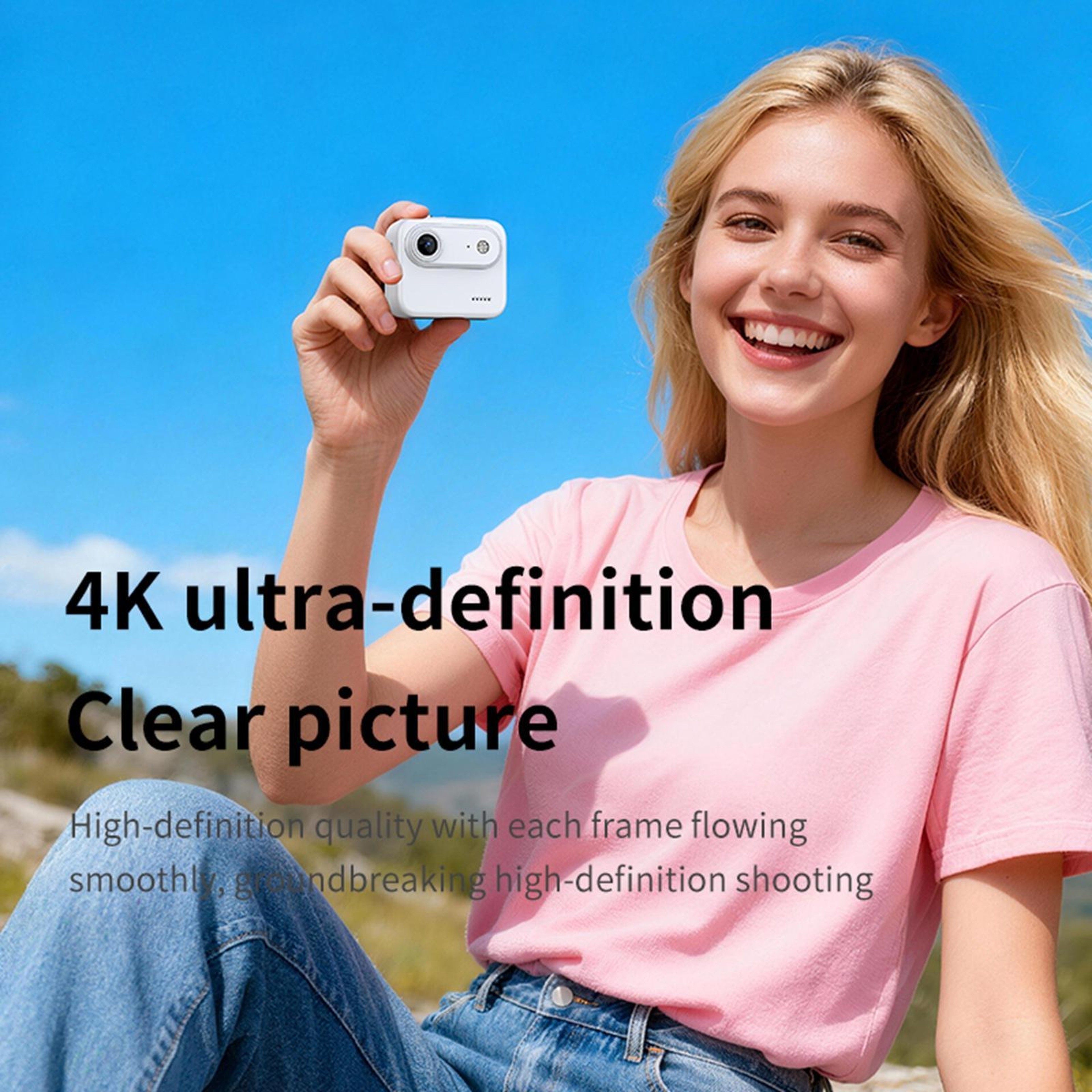 4K Action Camera With 2 Inch Reversible Screen And 140 Degree Wide Angle Camera 6