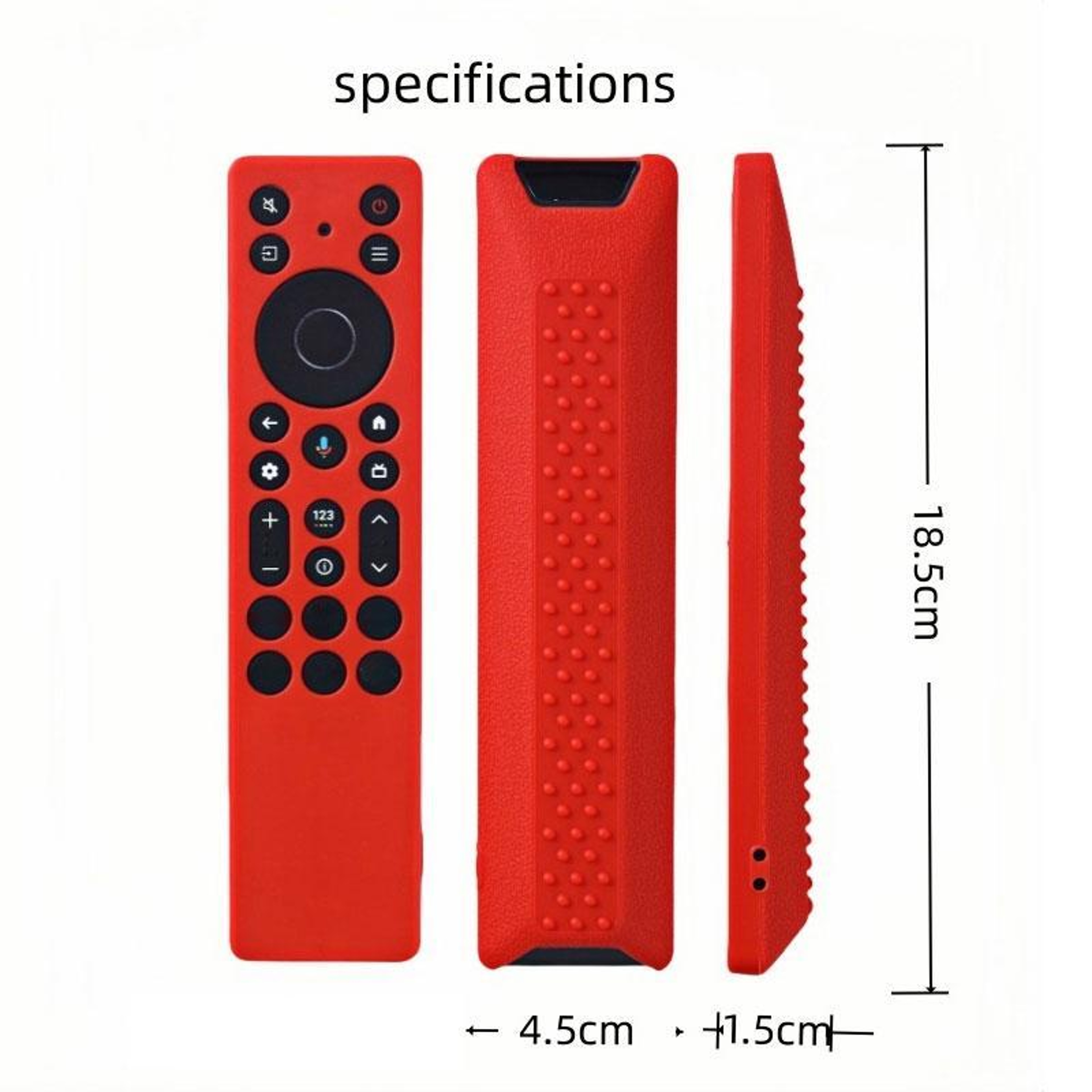 2PCS TCL RC923A Remote Cover And RC813A Silicone Protective Cases With Straps 1