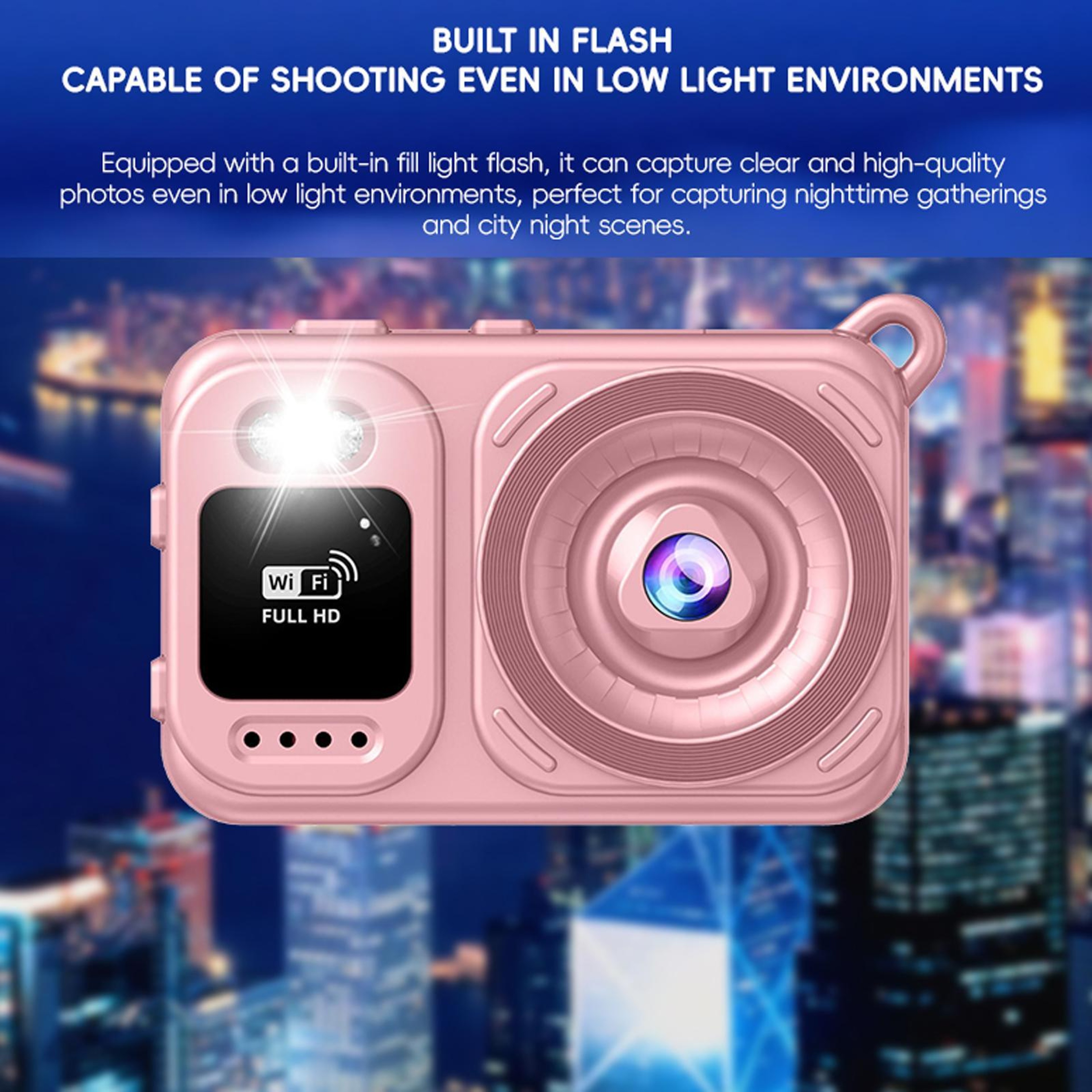 Mini 1080P Pocket Camera With Flip Screen For Selfies Vlogging And Everyday Video 5