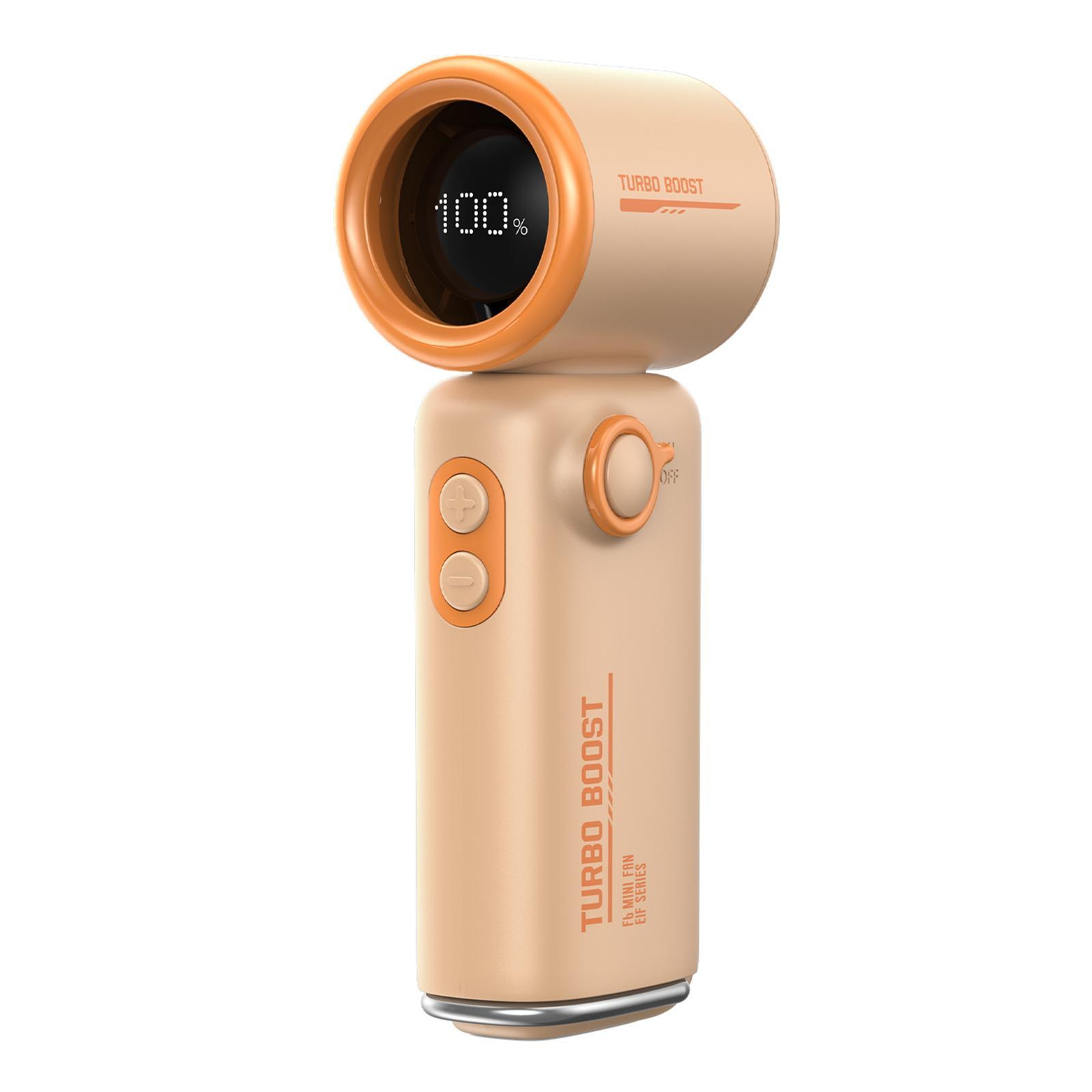 F6 Portable Handheld Fan With Waist Clip Fan Design 5Speed Turbo Cooling And LED Display 12