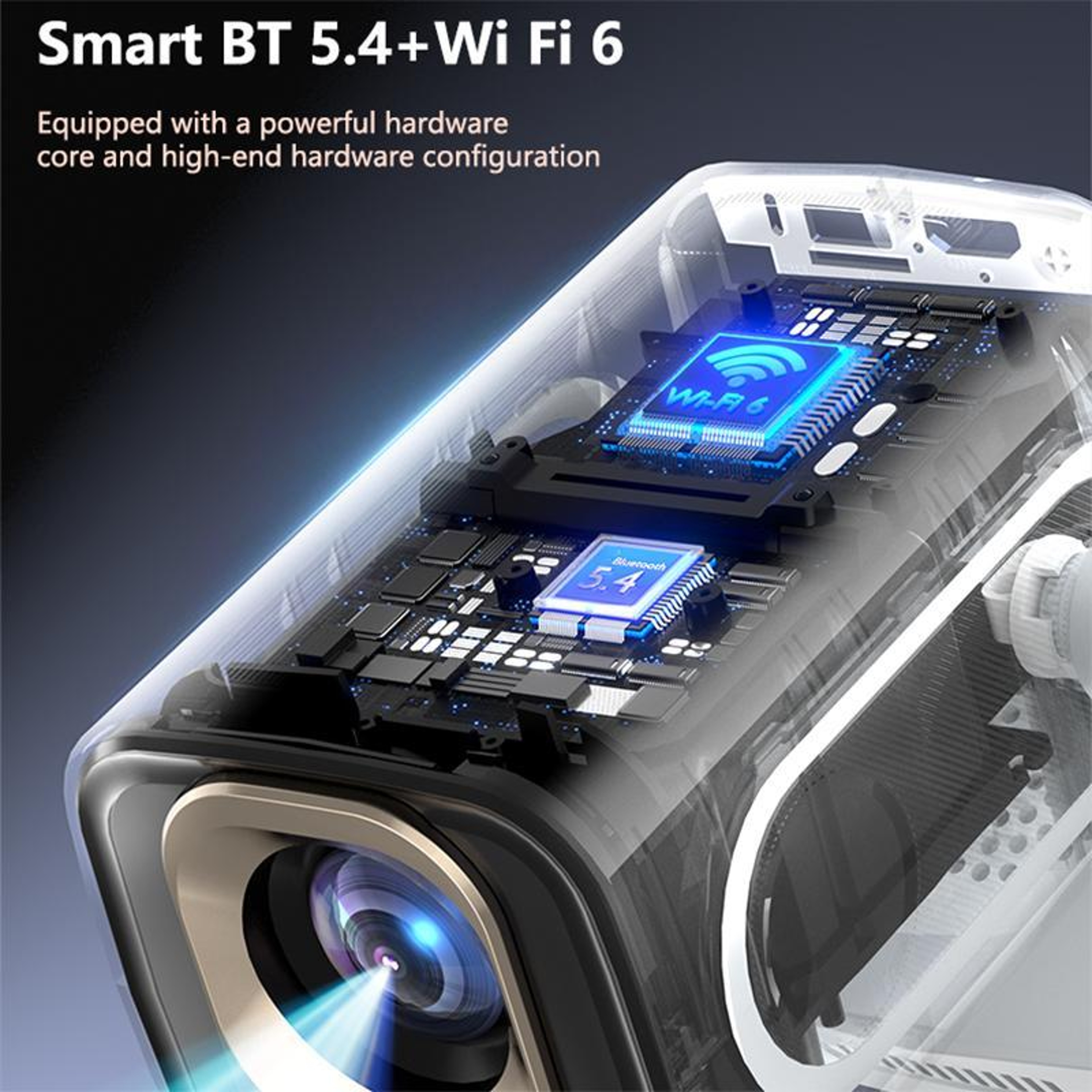 TV16 1080P Smart Projector With Auto Focus WiFi 6 And Bluetooth 54 7