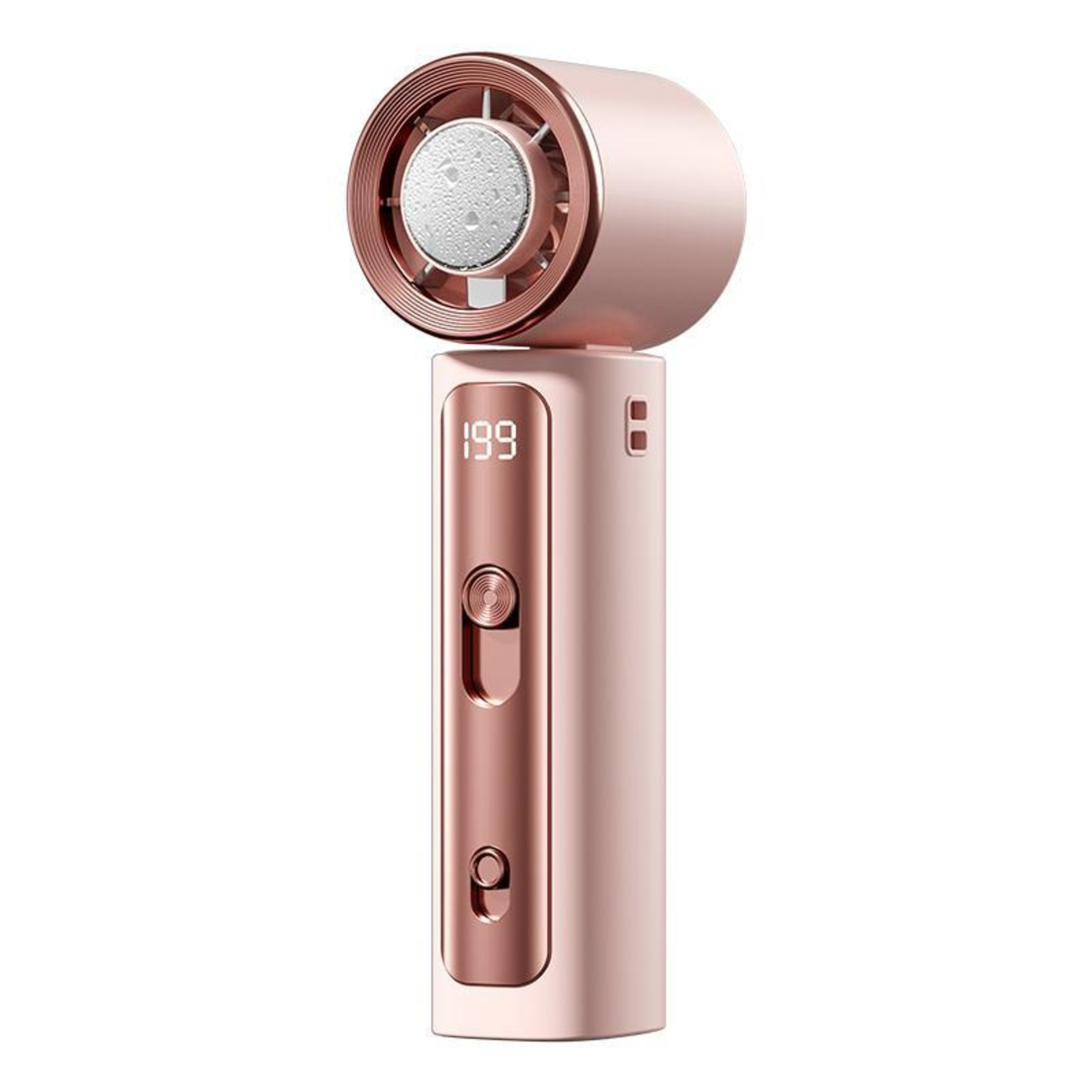 Y33 Mini Handheld Fan With TEC Cooling Fan Technology 199 Speeds And Digital Display 0