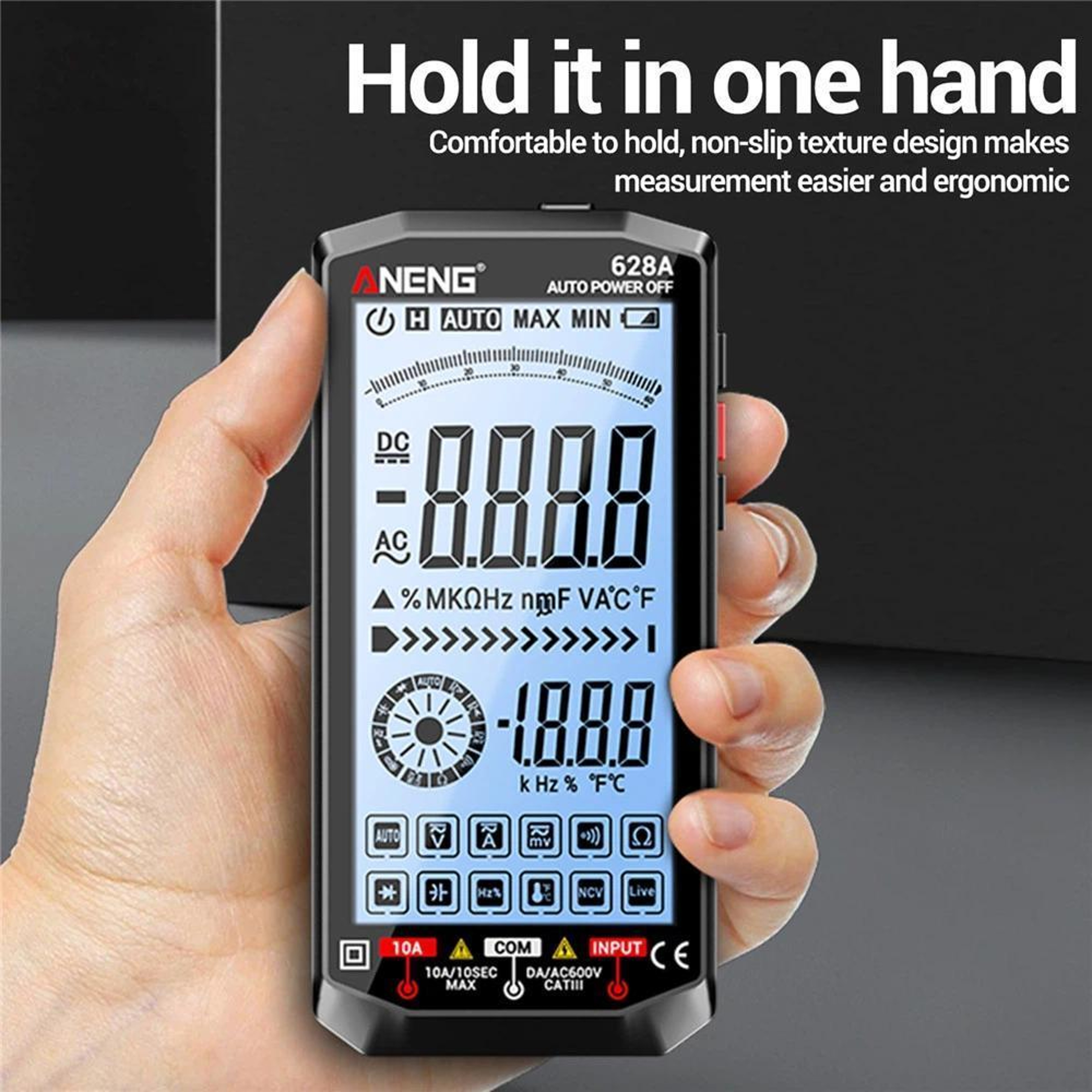 Smart Digital Multimeter 6000 Count Auto Ranging Multimeter with NCV and Type-C Charging – view 12