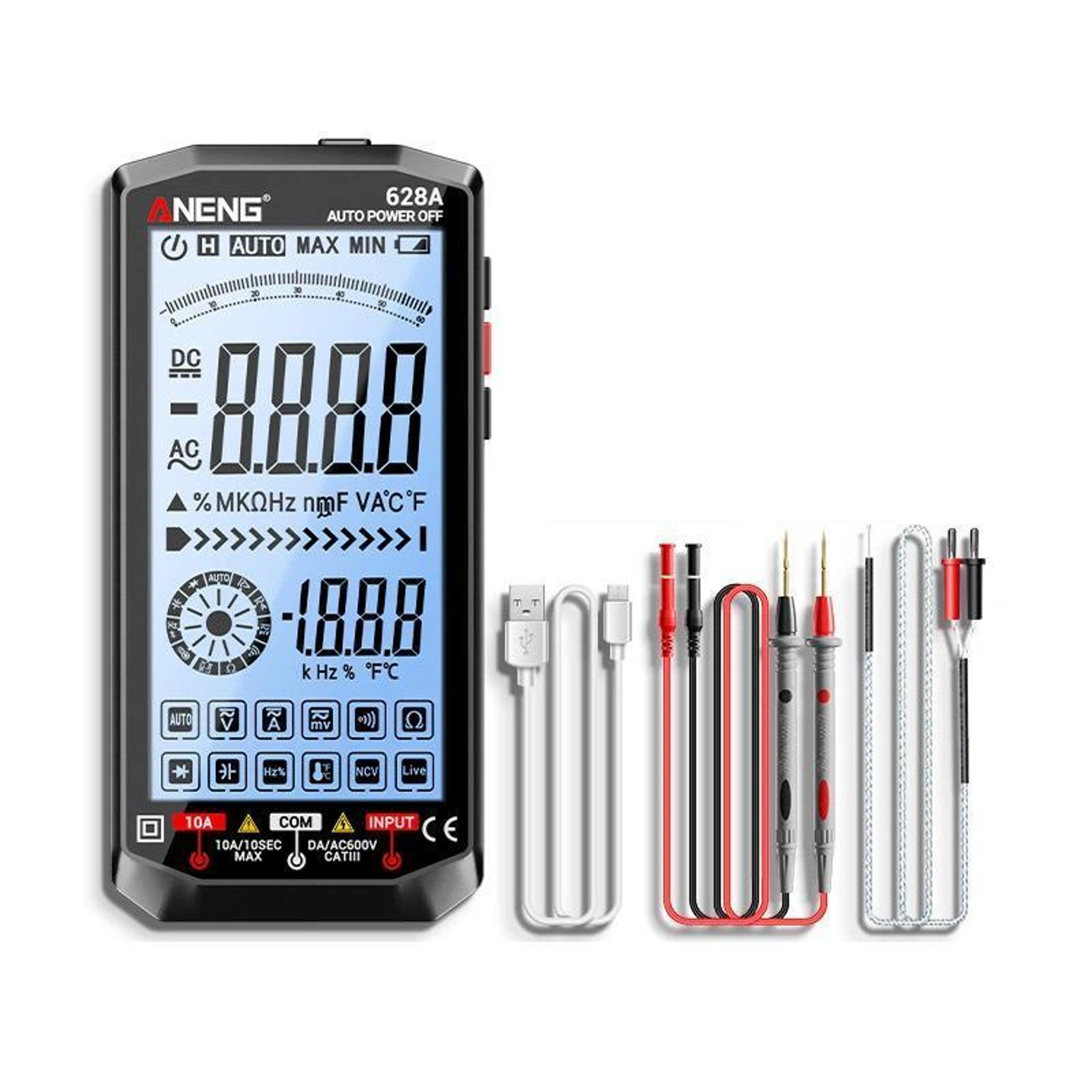 Smart Digital Multimeter 6000 Count Auto Ranging Multimeter with NCV and Type-C Charging – view 14