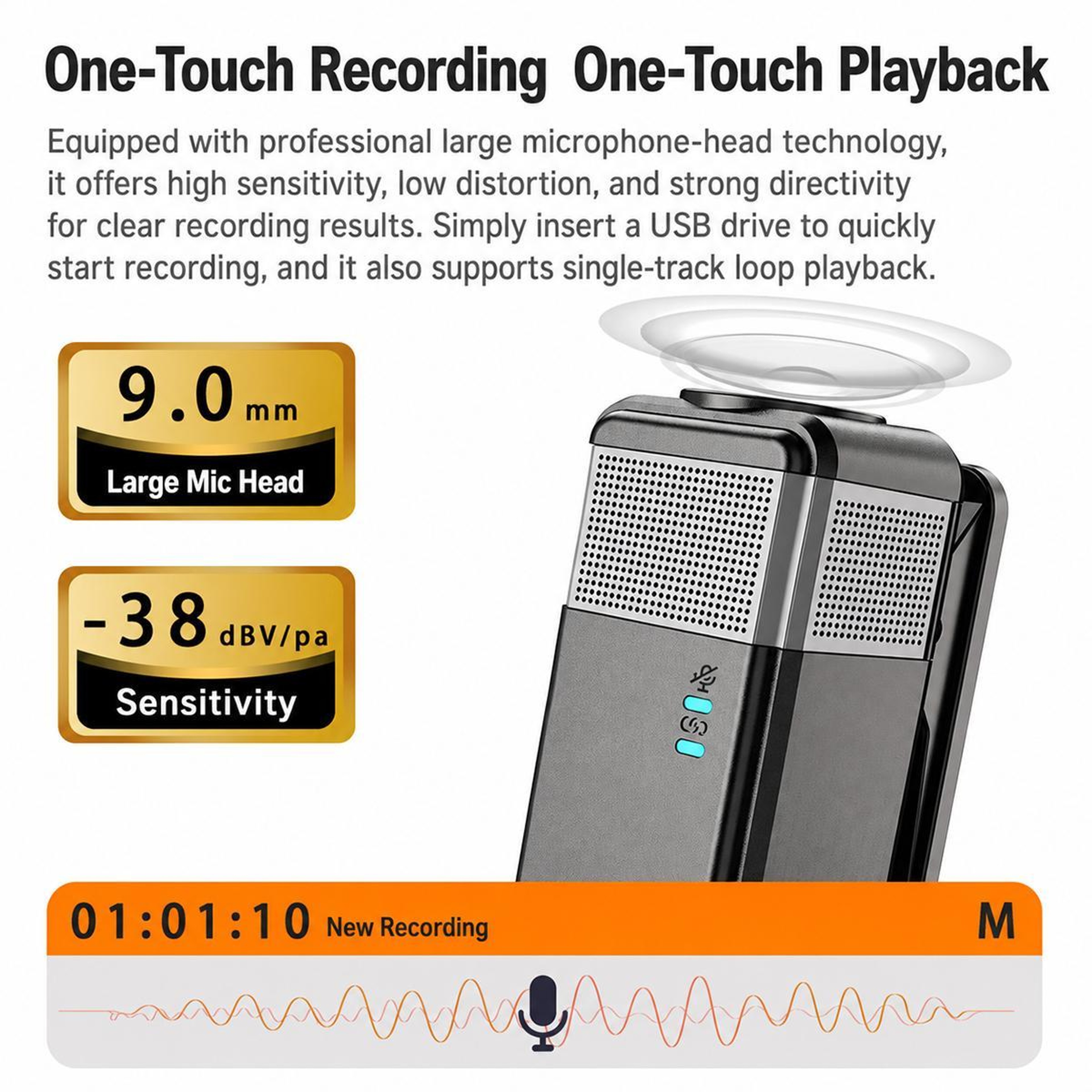 Wireless Voice Amplifier With Wireless Lavalier Microphone DSP Noise Reduction 3