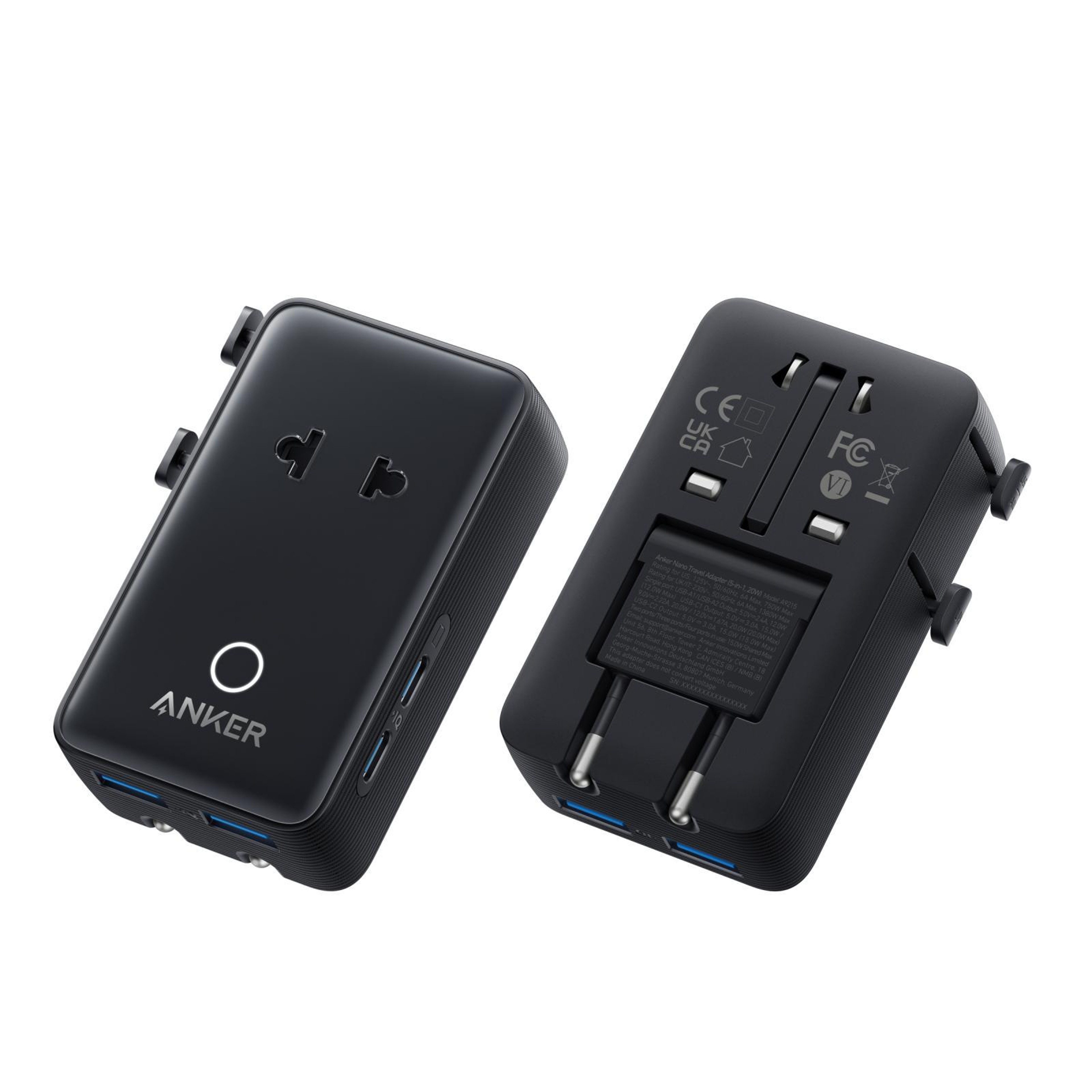 Anker Universal Travel Adapter With 20W USBC PD Fast Charging And 4 USB Ports 14