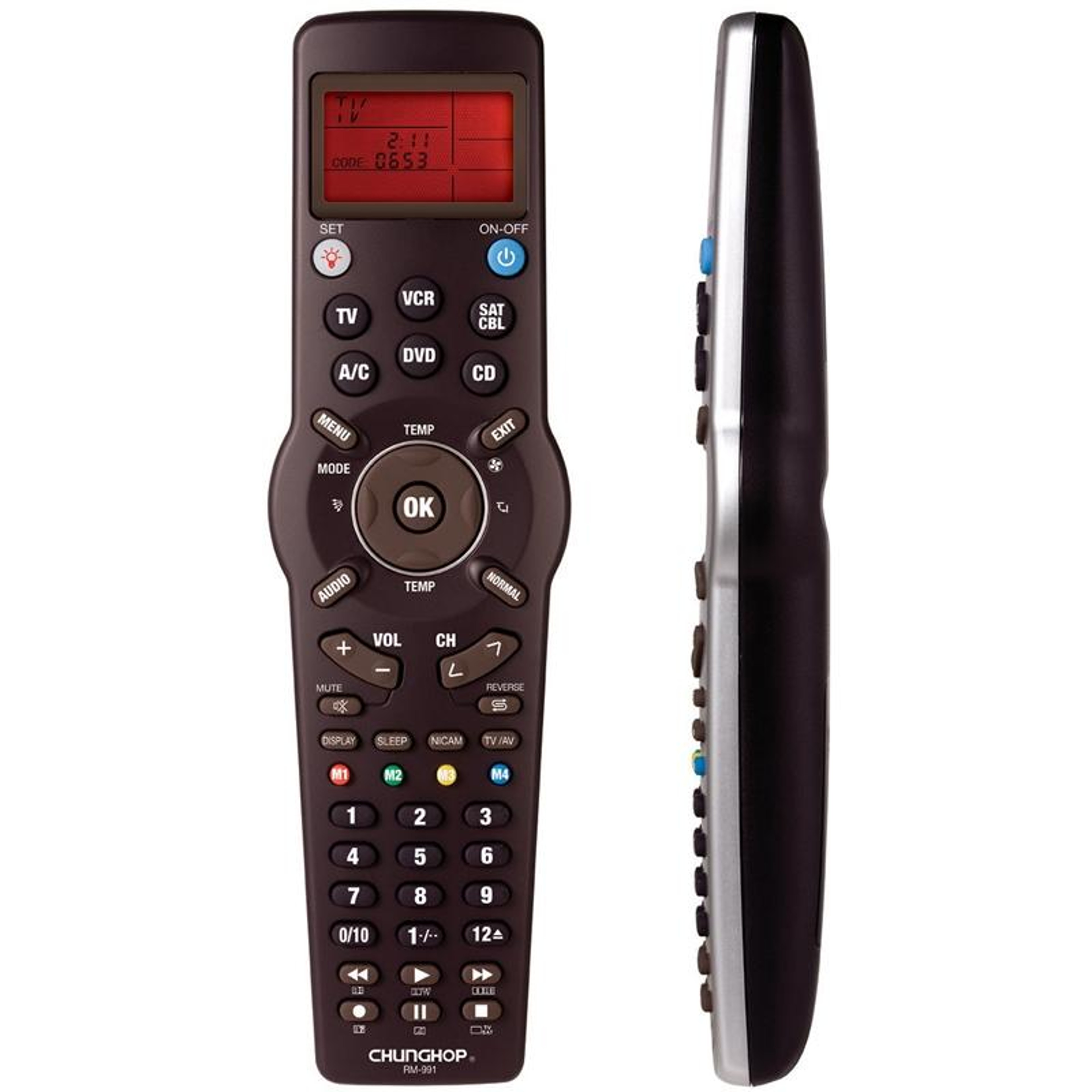 6-in-1 Universal Remote Control with IR Learning and Macro Functions – view 1