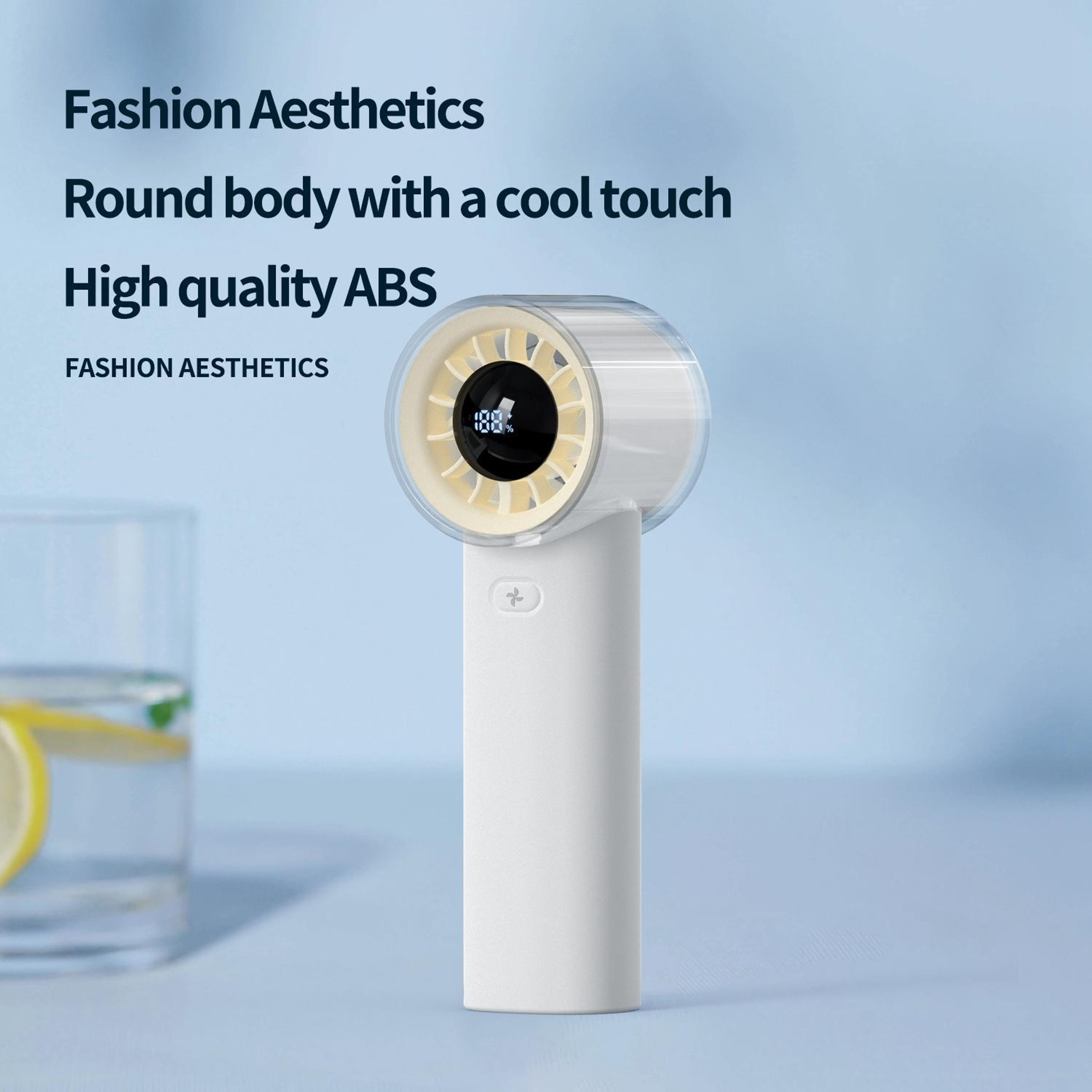 High Speed Handheld Fan With Digital Display And 100Speed Control 7