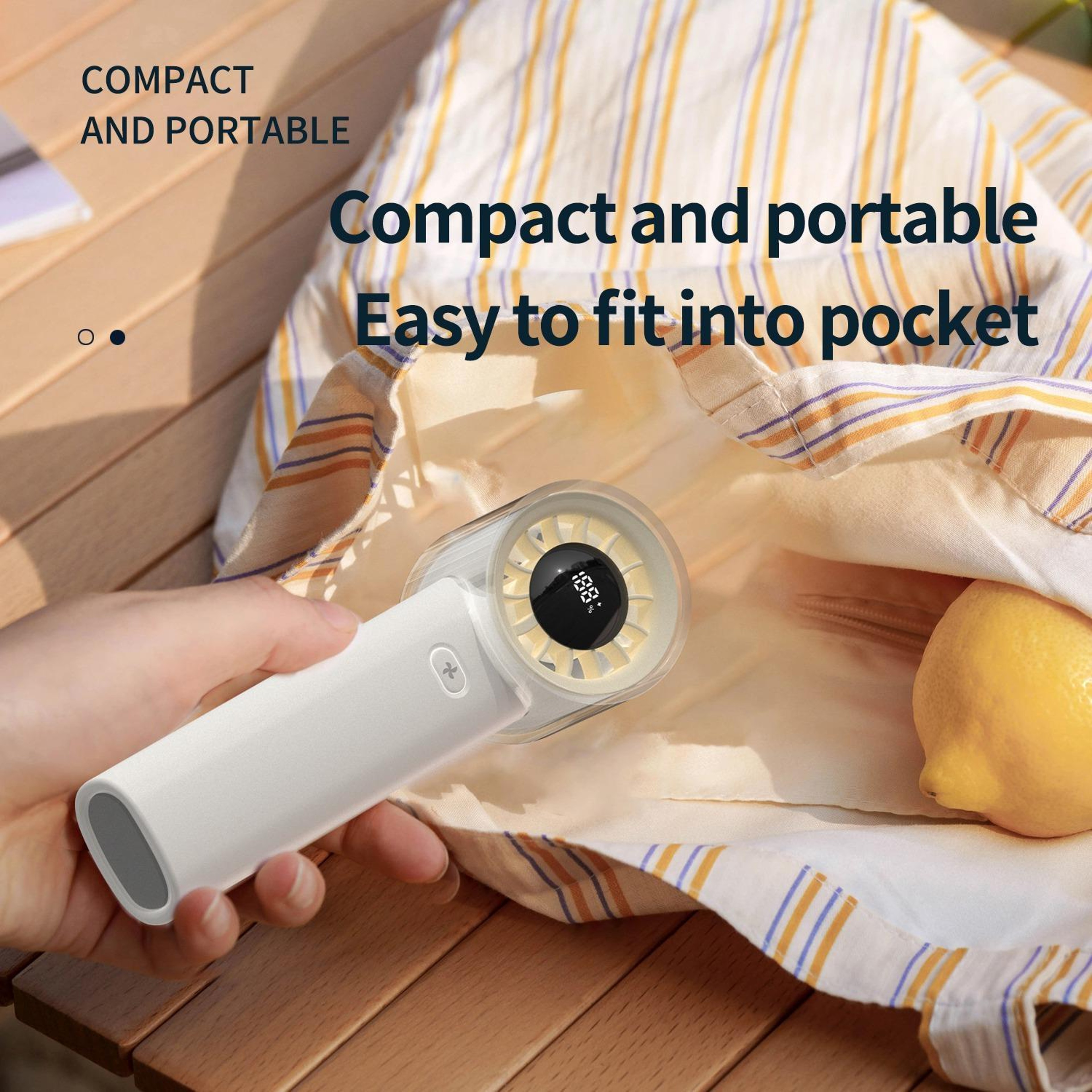 High Speed Handheld Fan With Digital Display And 100Speed Control 8