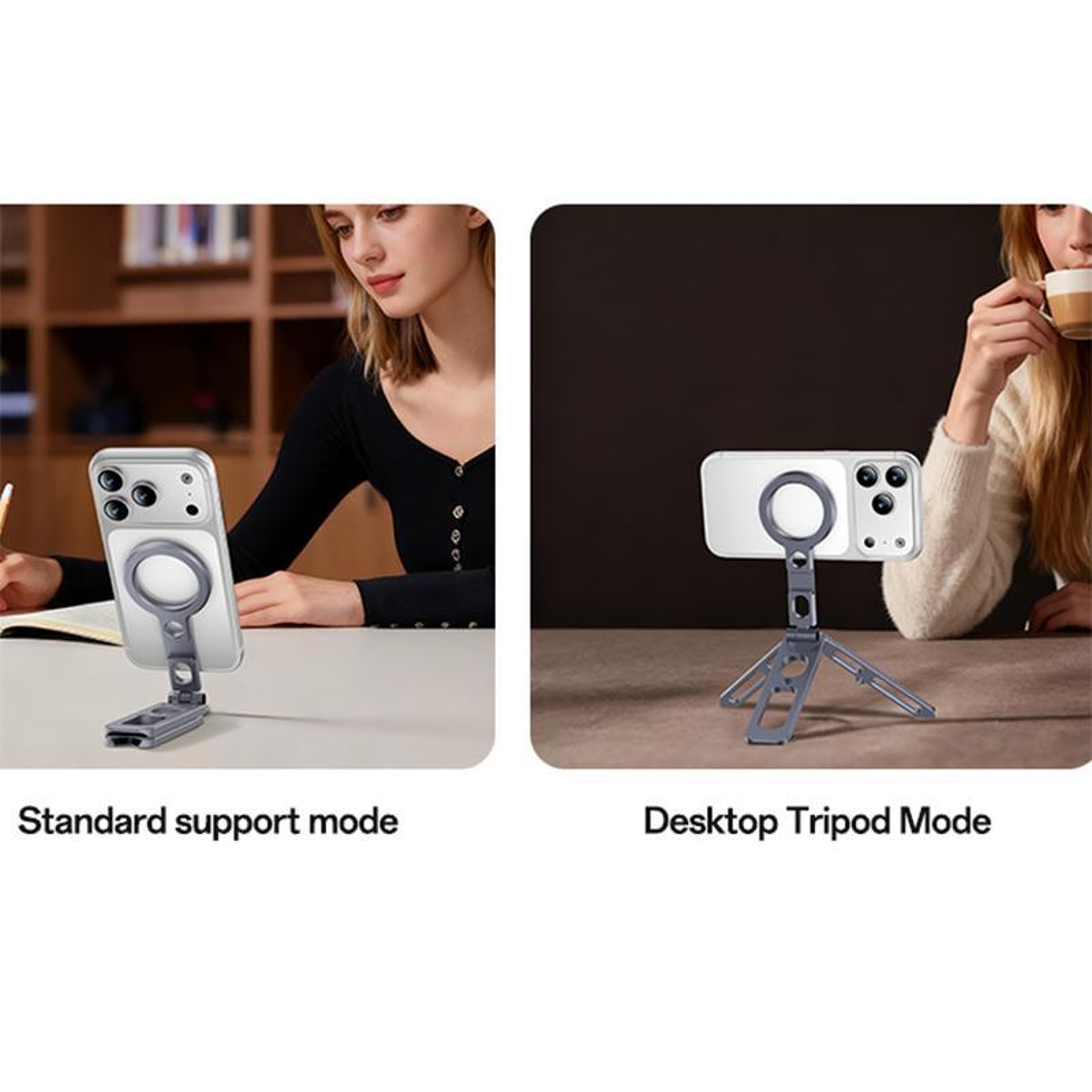 Magnetic Phone Tripod and Selfie Stick Tripod with Aluminum Folding Stand – view 3