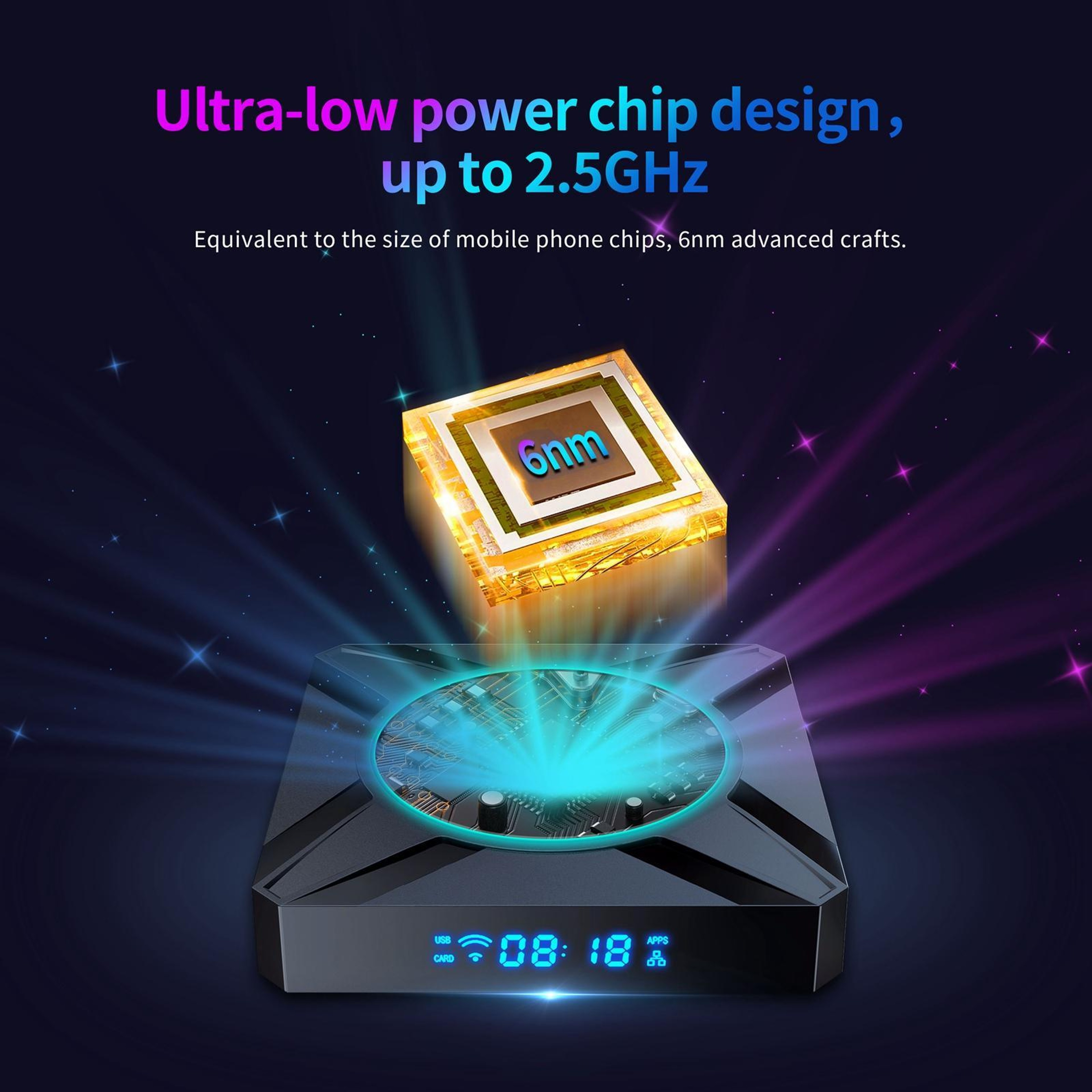 X96 M300 Android 14 TV Box with 4K HDR, 4GB RAM, 32GB Storage and Dual-Band WiFi – view 8