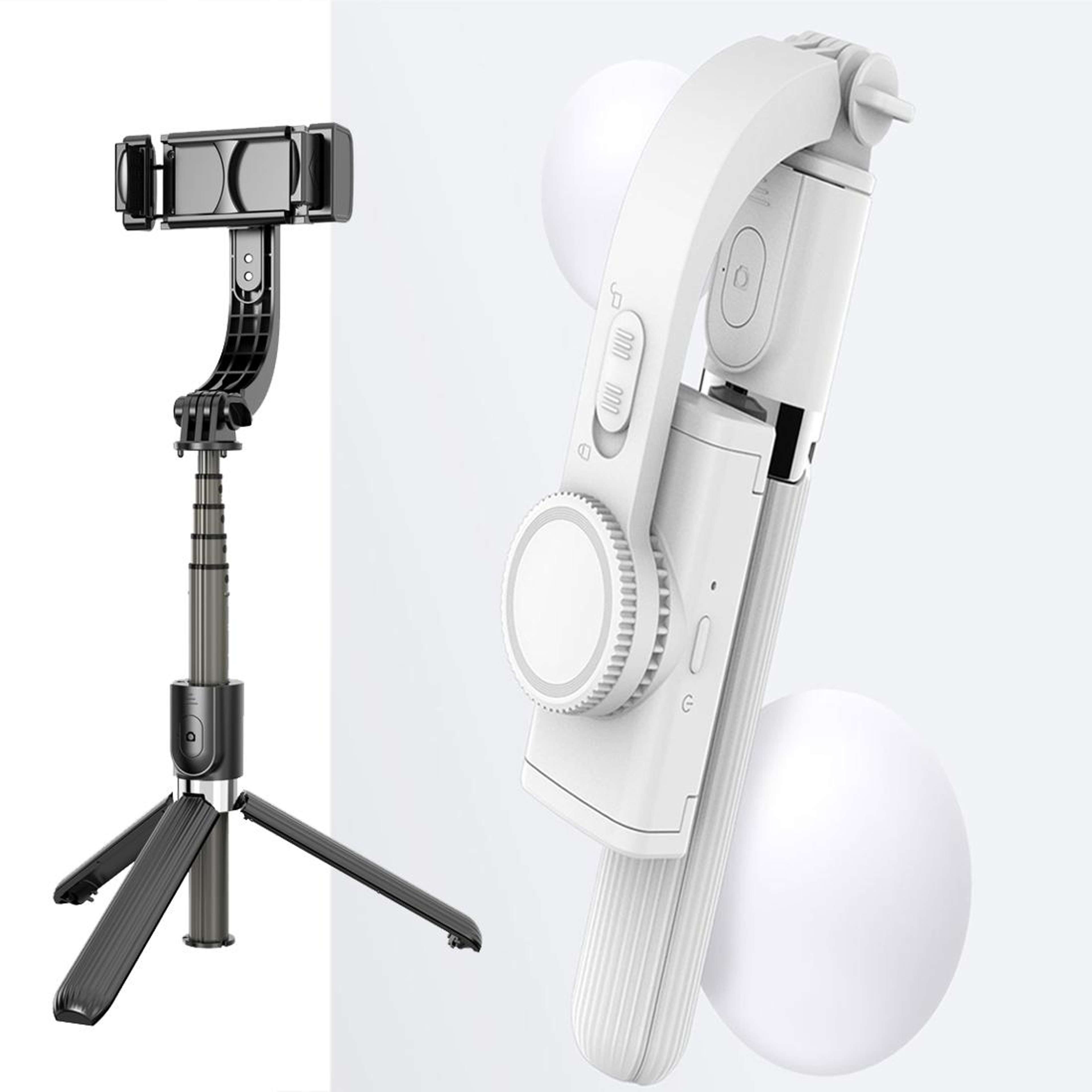 Gimbal Stabilizer Selfie Stick With Bluetooth Remote And Tripod 12