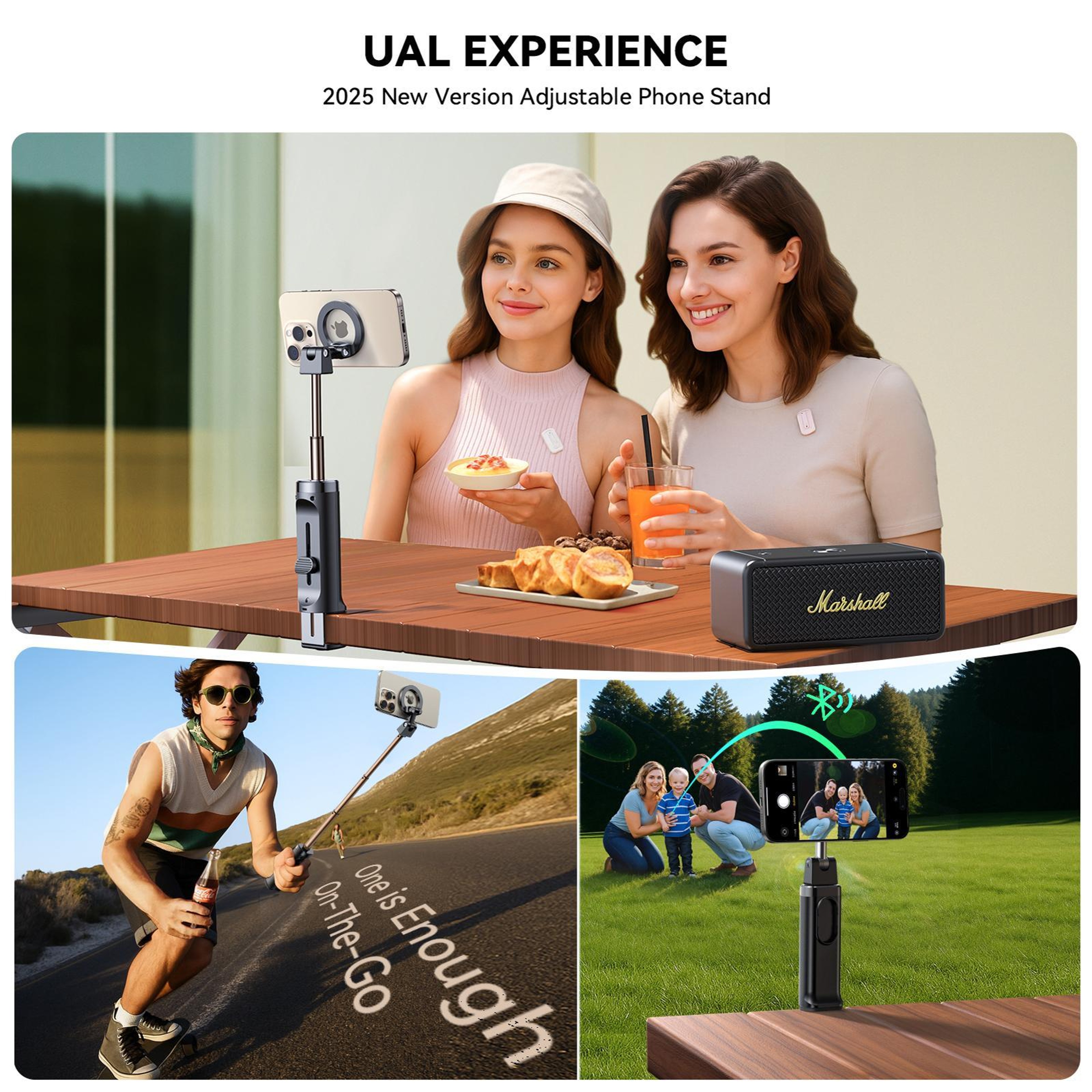 Magnetic Selfie Stick And Travel Phone Holder With Wireless Remote 6