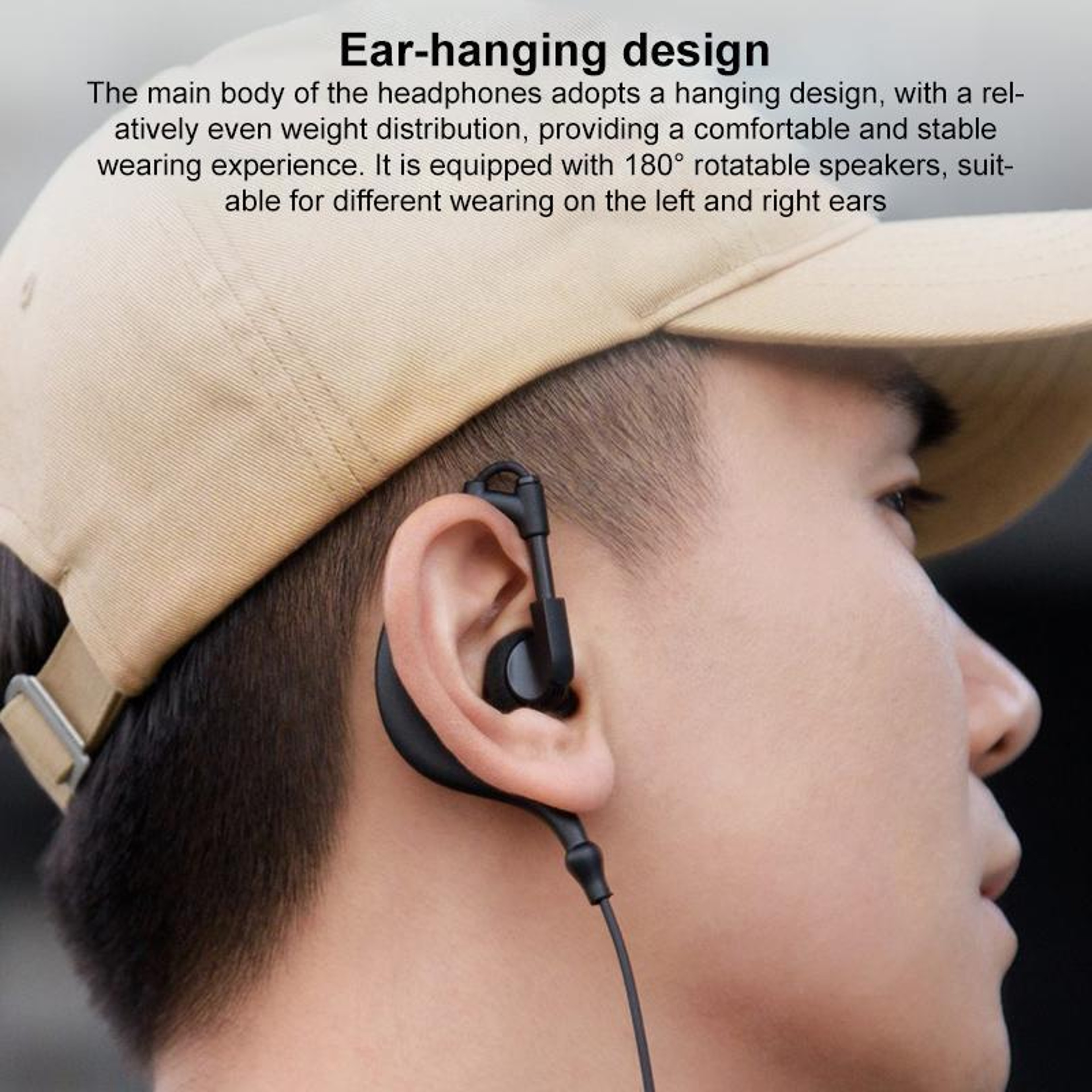 H2 TypeC Walkie Talkie Earpiece With Ear Hook And OneTouch Intercom Button 4